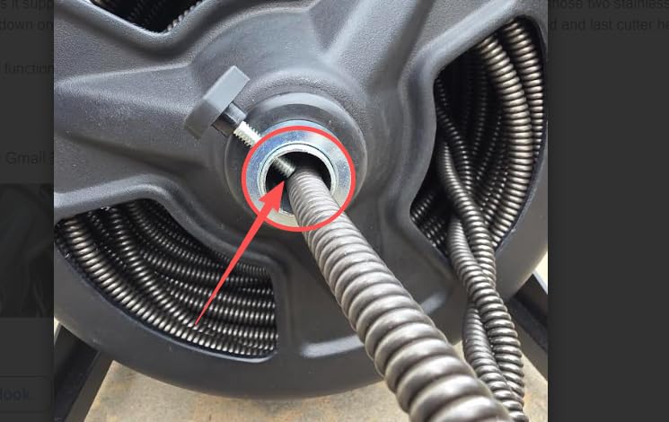 100 ft x 1/2 inch POPULO Auto Feed Electric Drain Snake Auger for 2 to 4 Inch Pipes customer photo 2