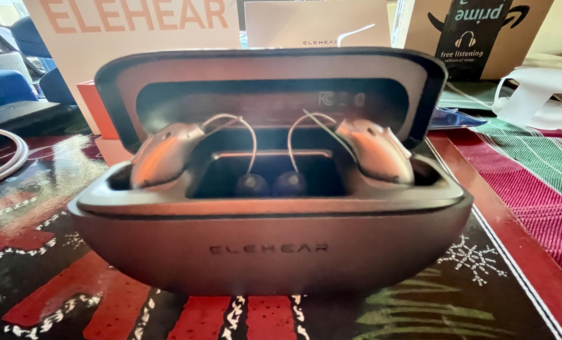 ELEHEAR-Beyond Pro Hearing Aids, Bluetooth Rechargeable OTC Hearing Aids for Seniors and Adults, Premium Sound Algorithm with VocClear 2.0, 30% Clearer Speech, Music Mode & Enhanced App, Champagne Gold customer photo 2