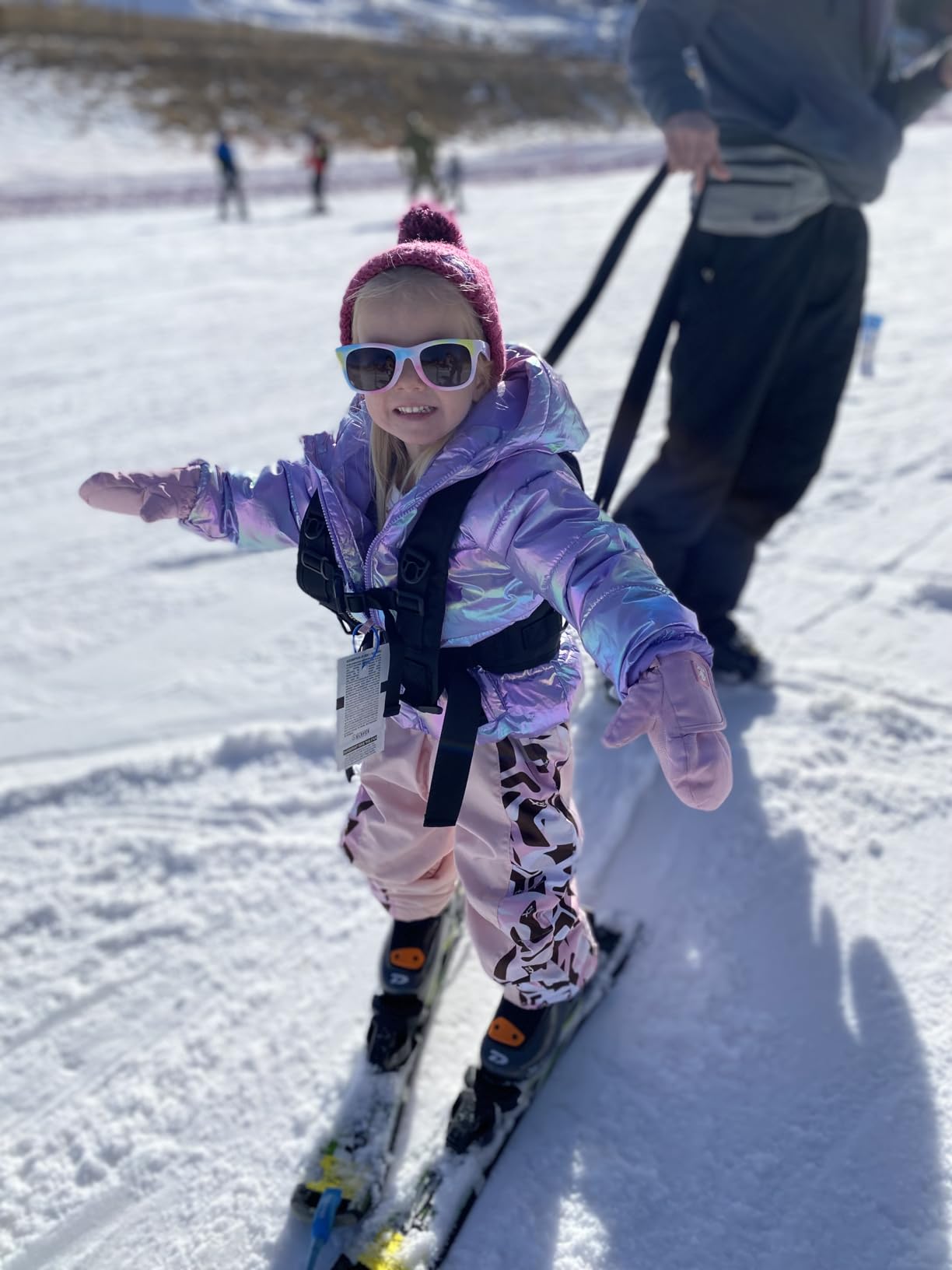 Odoland Kids Ski Training Harness with Backpack, Adjustable Strap & Lift Handle for Beginners Boy and Girl customer photo 1