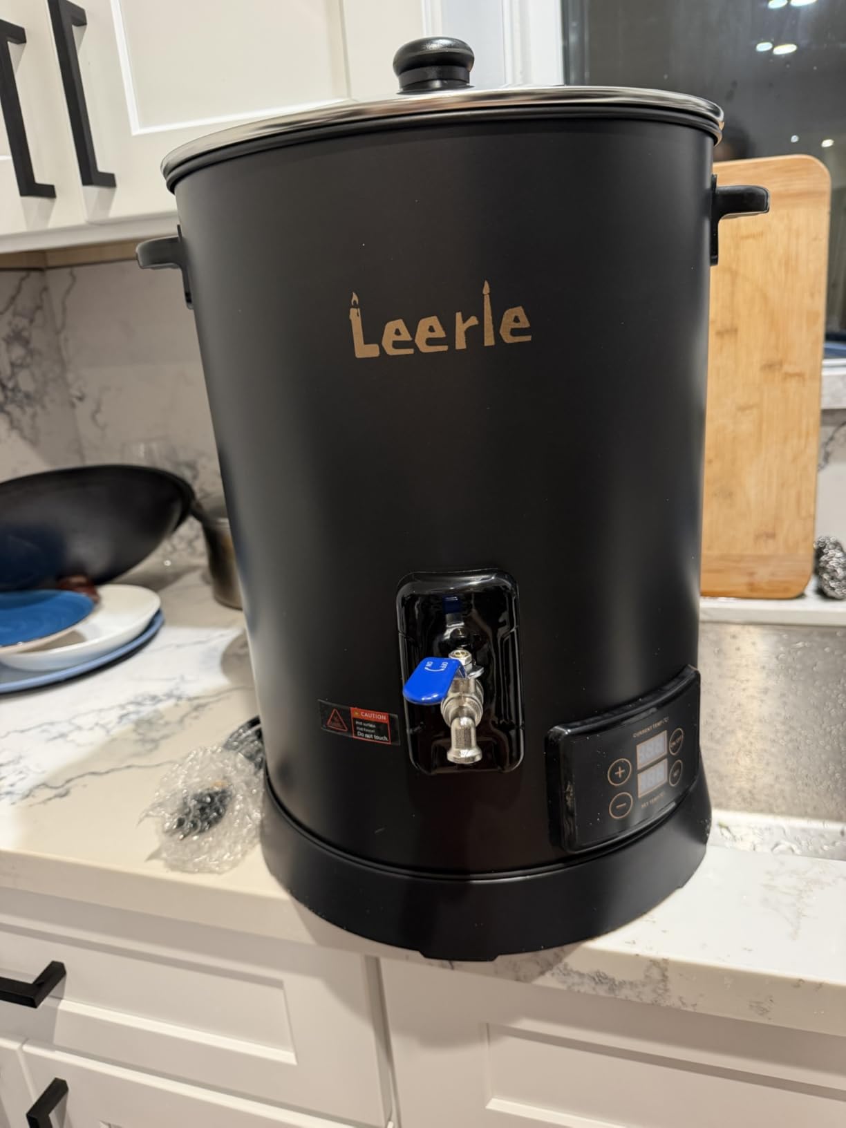 Leerie 30Lbs Digital Commercial Wax Melter for Candle Making - D15 Large Candle Wax Melting Pot with Accurate Temperature Control & Holds 30Lbs Melted Wax for Candle Making Business customer photo 1