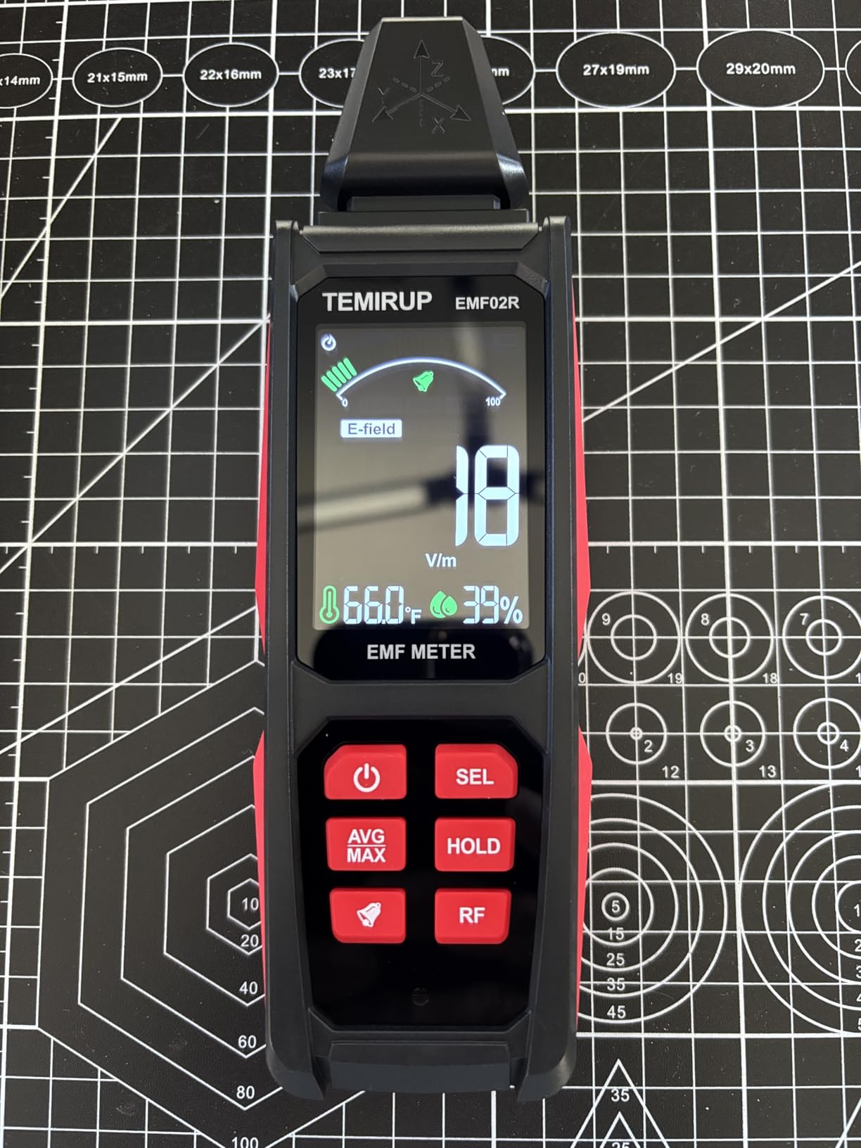 TEMIRUP 5-in-1 EMF Detector - Temperature & Humidity, Rechargeable customer photo 1