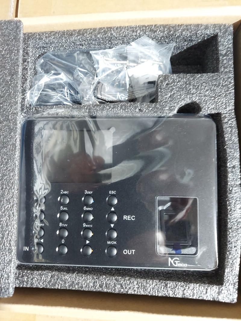 NGTeco APP-Based Time Clock, Fingerprint & PIN Time Clocks for Employees Small Business, 2.4GHz WiFi Biometric Clock in Machine for Employees with APP for iOS Android, No Monthly Fee customer photo 1