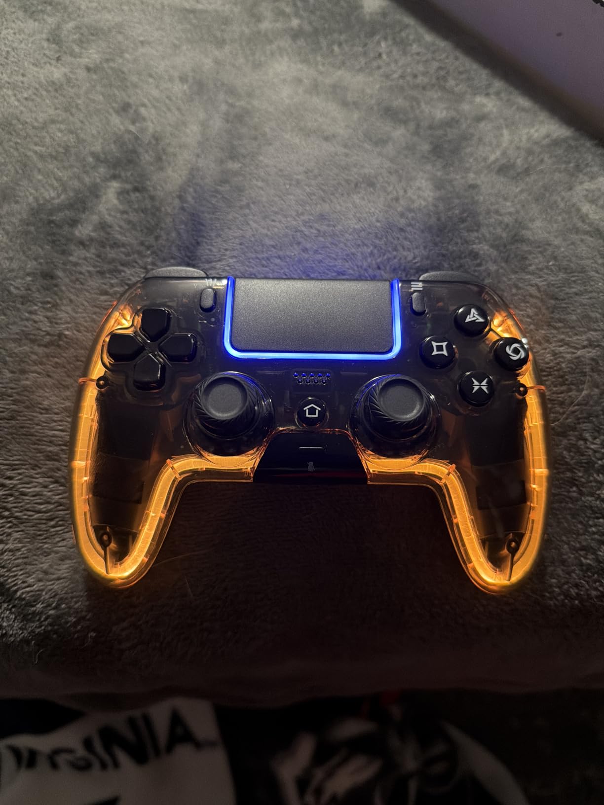 BETMI Wireless Controller for PS5, Pro/Slim/MAC/Steam Deck/PC, Hall Effect Joystick, Dual Vibration/Marco/Turbo, 3.5mm Jack, 6-Axis, Mute Key, LED Gamepad with Speaker customer photo 2