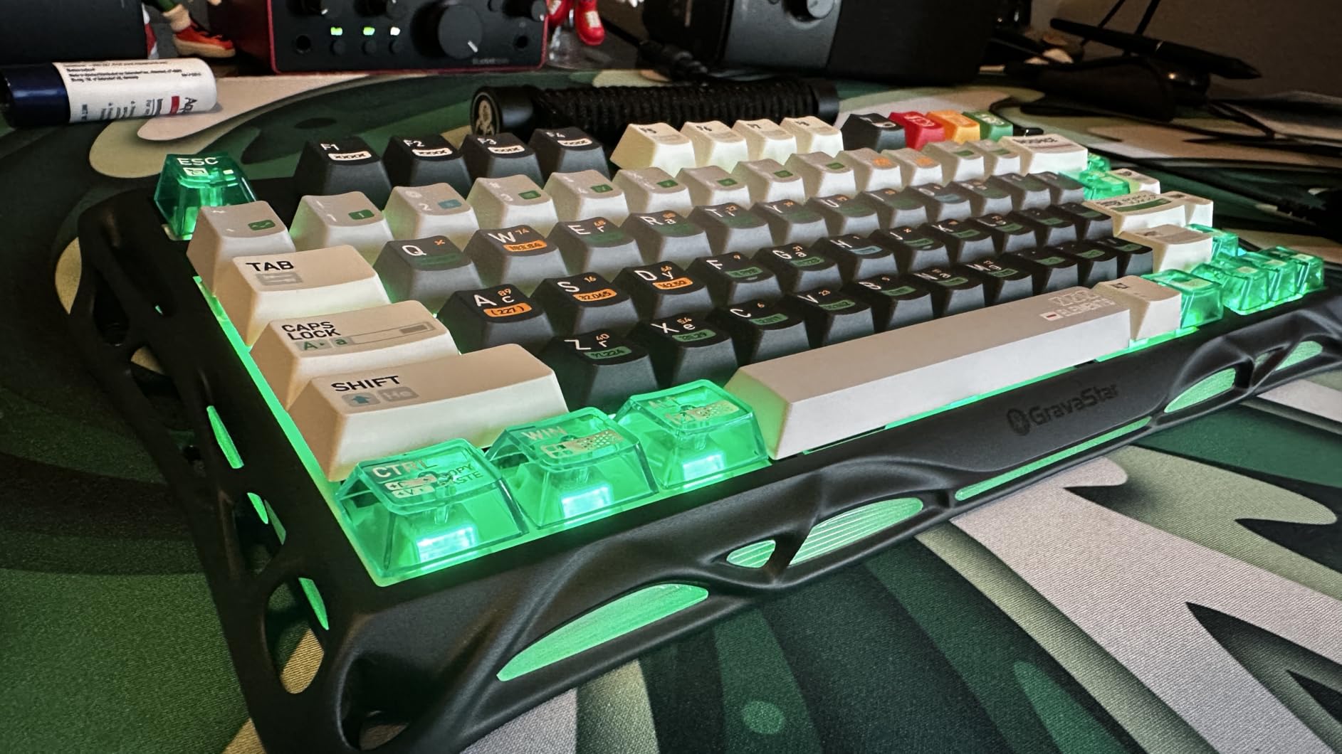 GravaStar Mercury K1 75% Blue Gaming Keyboard, Aluminum Alloy Mechanical Keyboard, Gasket Hot-Swap Socket, Linear Switches, RGB Backlit, Wireless Keyboard for Gaming, Office, and Gifts customer photo 2