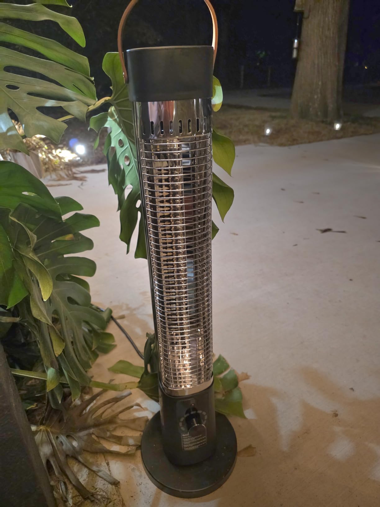 Patio Heater for Outdoor Use, Infrared Electric Outdoor Heater, 1500W Instant Heating, 60-Degree Oscillation, 9 Heat Levels, 9H Timer, Remote, for Garage, Backyard, Large Room, Indoor, 32.2 inch, Snow customer photo 2