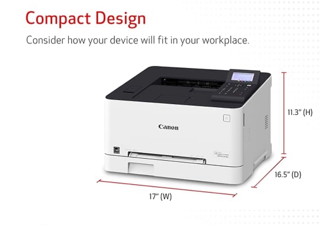 Canon Color imageCLASS LBP646Cdw Wireless Laser Printer for Duplex Printing, White - 26 PPM customer photo 1
