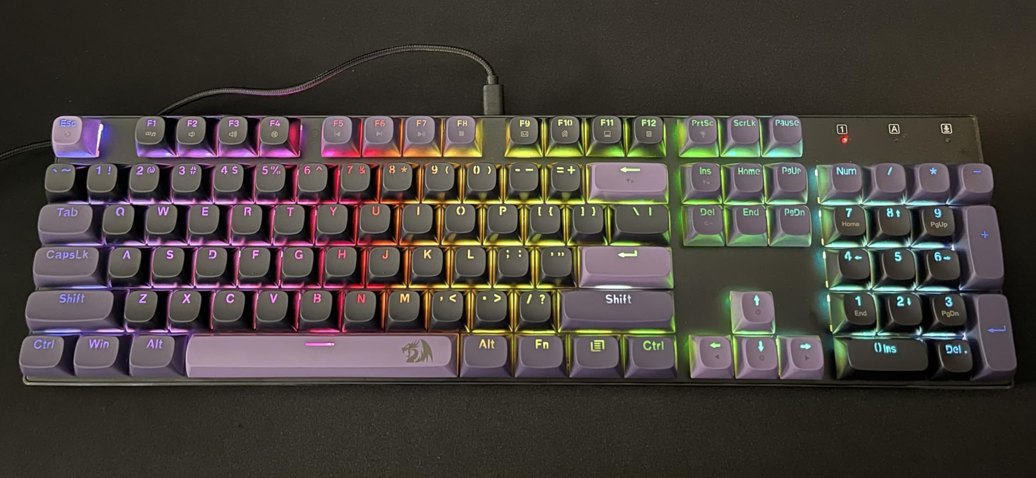 Redragon K556 HE Rapid Trigger Gaming Keyboard, 100% 104 Keys Wired Mechanical Keyboard w/Hyper-Fast Actuation, Dedicated Hall Effect Magnetic Switch, 2-Layer Noise Dampening, Original Aluminum Base customer photo 1