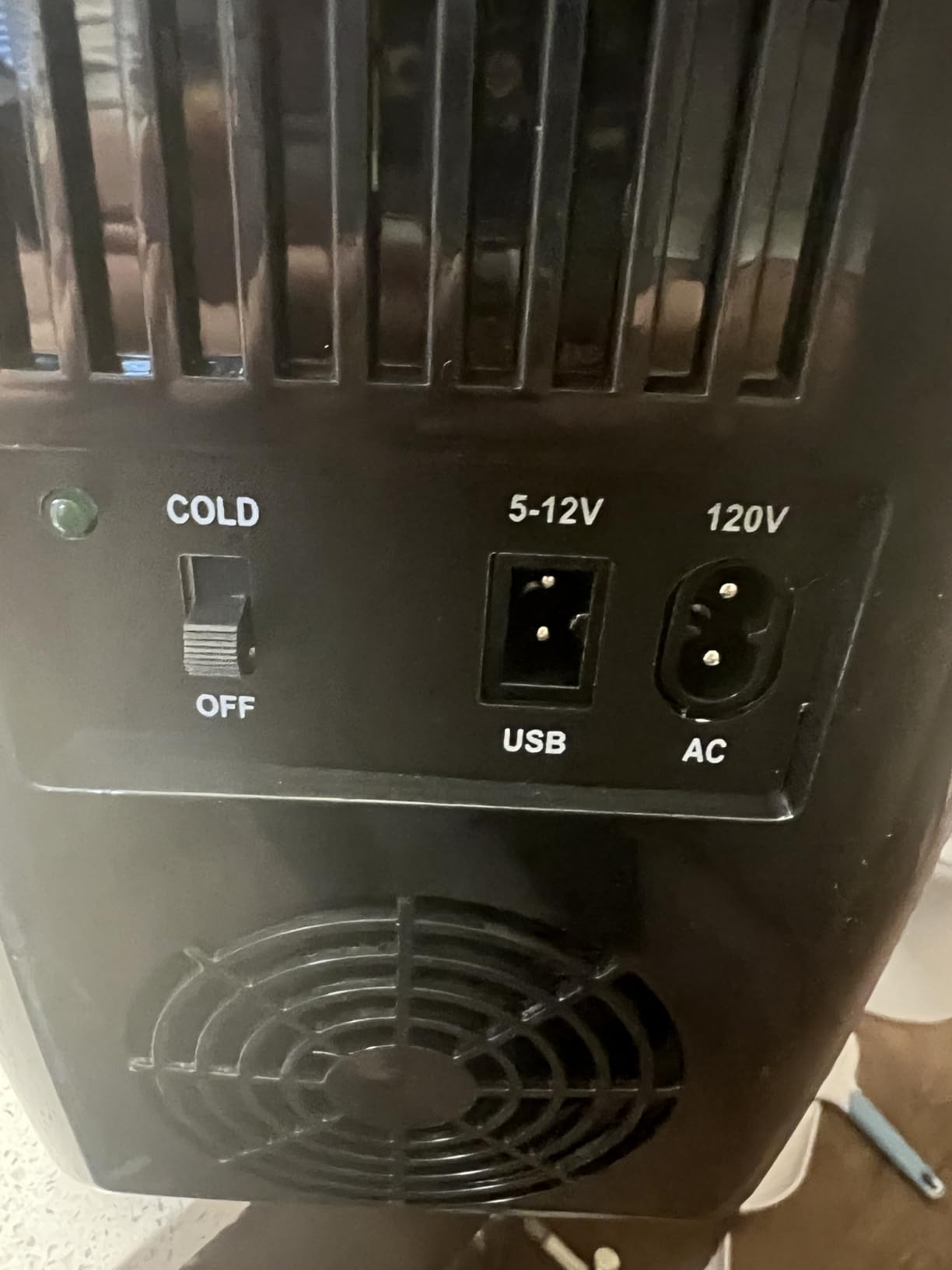 Mini Fridge, 4 Liter/6 Can Portable Refrigerator for Bedroom Office Dorm Car - Fast Cooling, Low Noise, 100-125V AC/5-12V USB Small Compact Refrigerator for Skincare, Food, Drinks(Black) customer photo 1