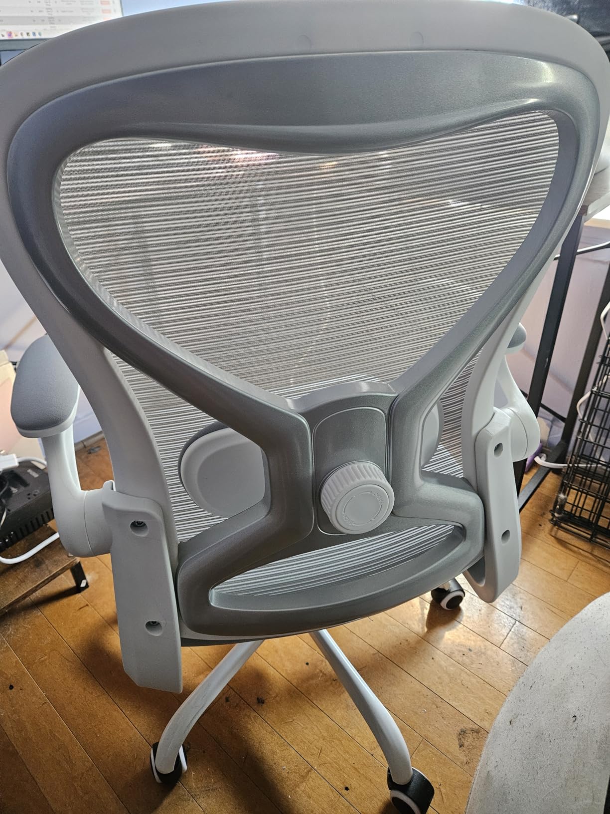 Office Desk Chair with Ergonomic Lumbar Support, Extra-Thick Seat Cushion, Flip-up Arms, Breathable Mesh Back, Computer Task Chair for Home Office customer photo 2