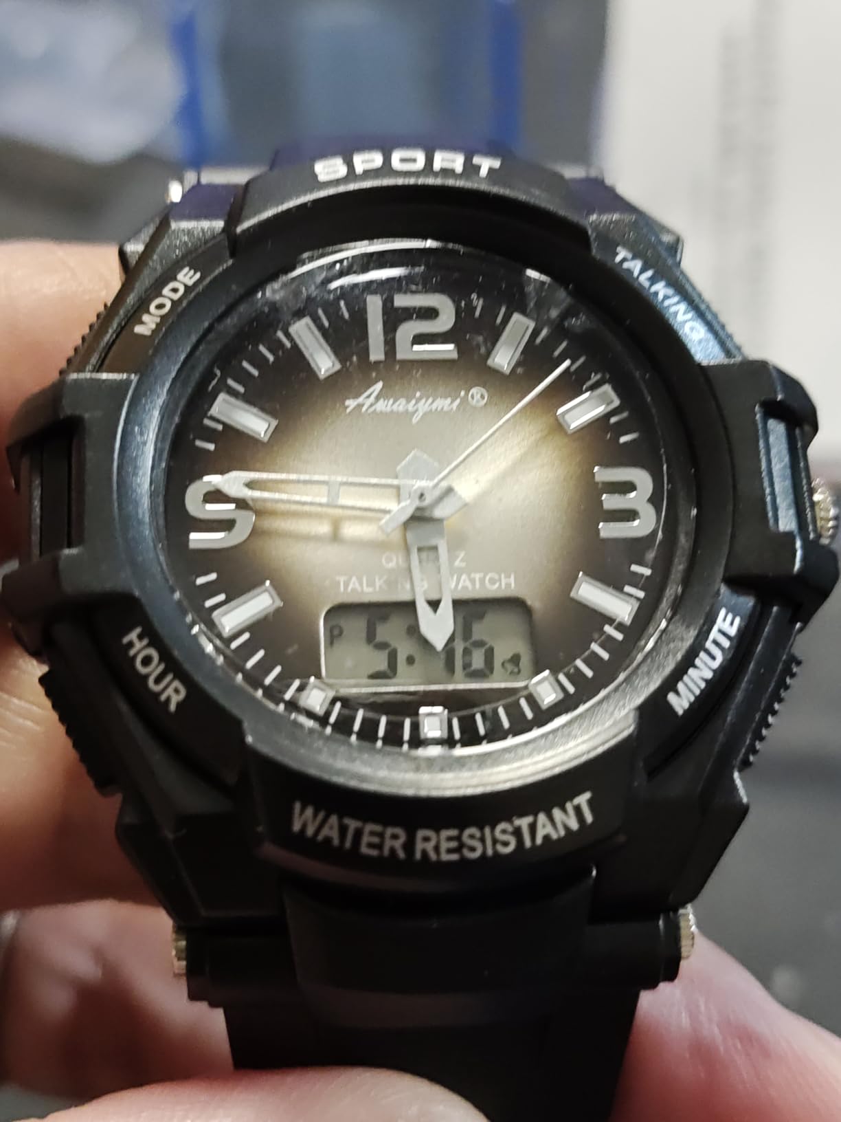 Talking Watches for The Blind with Analog & Digital Display, Sport Talking Watch with Voice Time Announcement and Snooze Alarm for Visually Impaired and Seniors customer photo 1