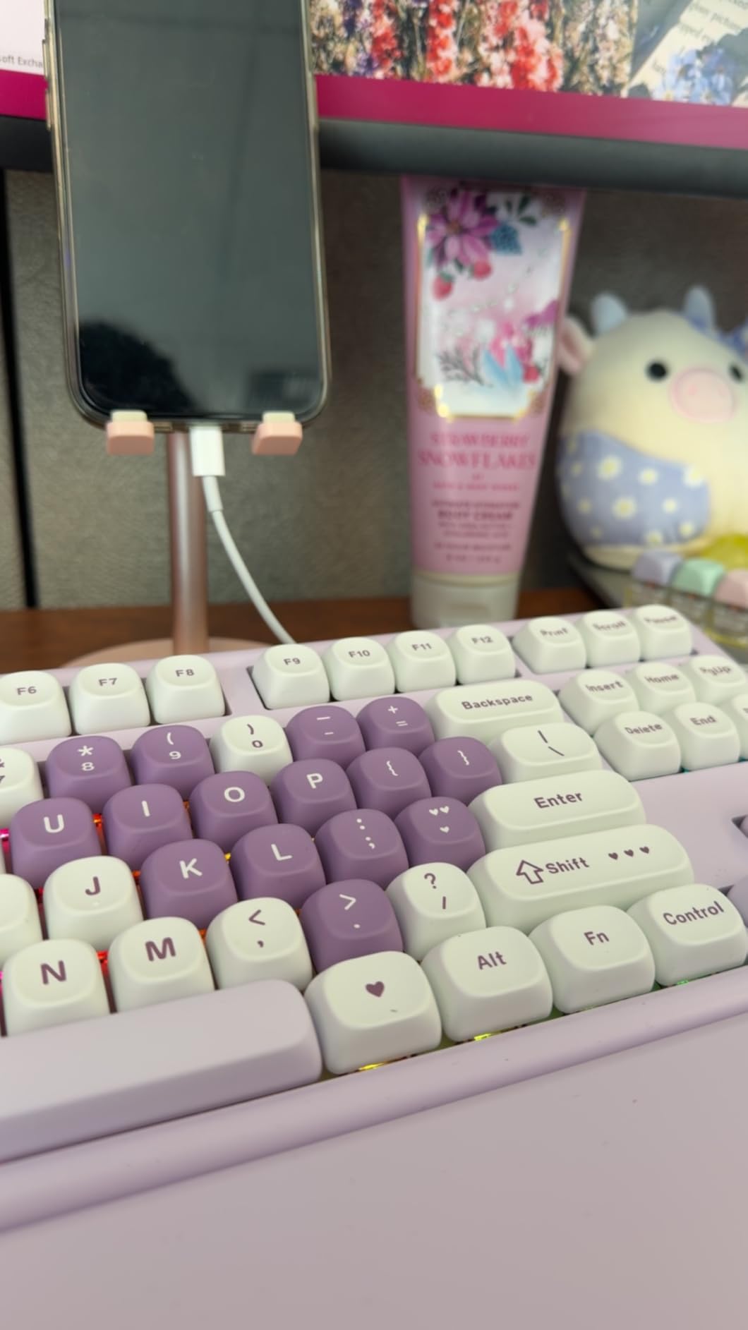 YUNZII B87 Wireless Mechanical Keyboard, QMK/VIA Programmable, TKL Layout 87 Keys, BT/2.4G/USB-C, Hot Swap Gasket Mount RGB Backlit Gaming with Wrist Rest customer photo 2
