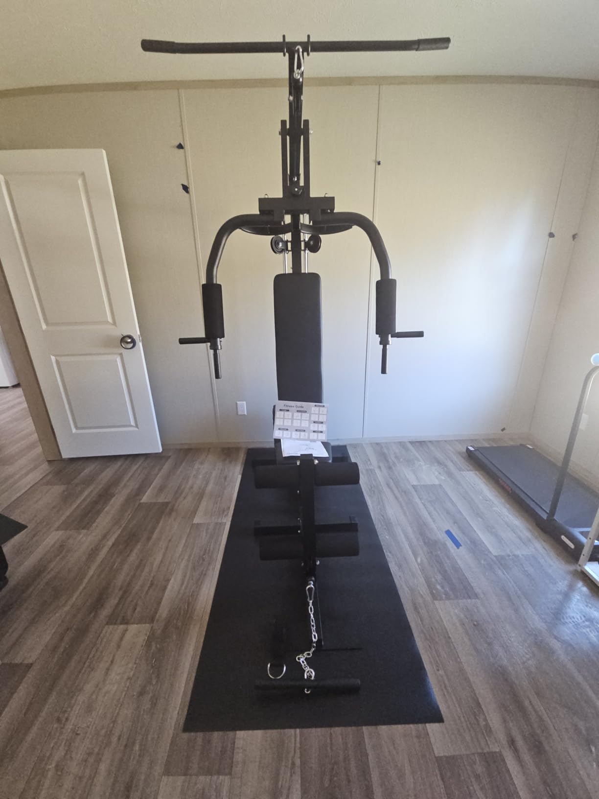 GarveeLife Home Gym Machine System with 100LBS Weight Stack, Multifunctional Weight Machine, Full Body Workout Station Exercise Equipment, All in One Home Gym with Pulley System for Strength Training customer photo 2