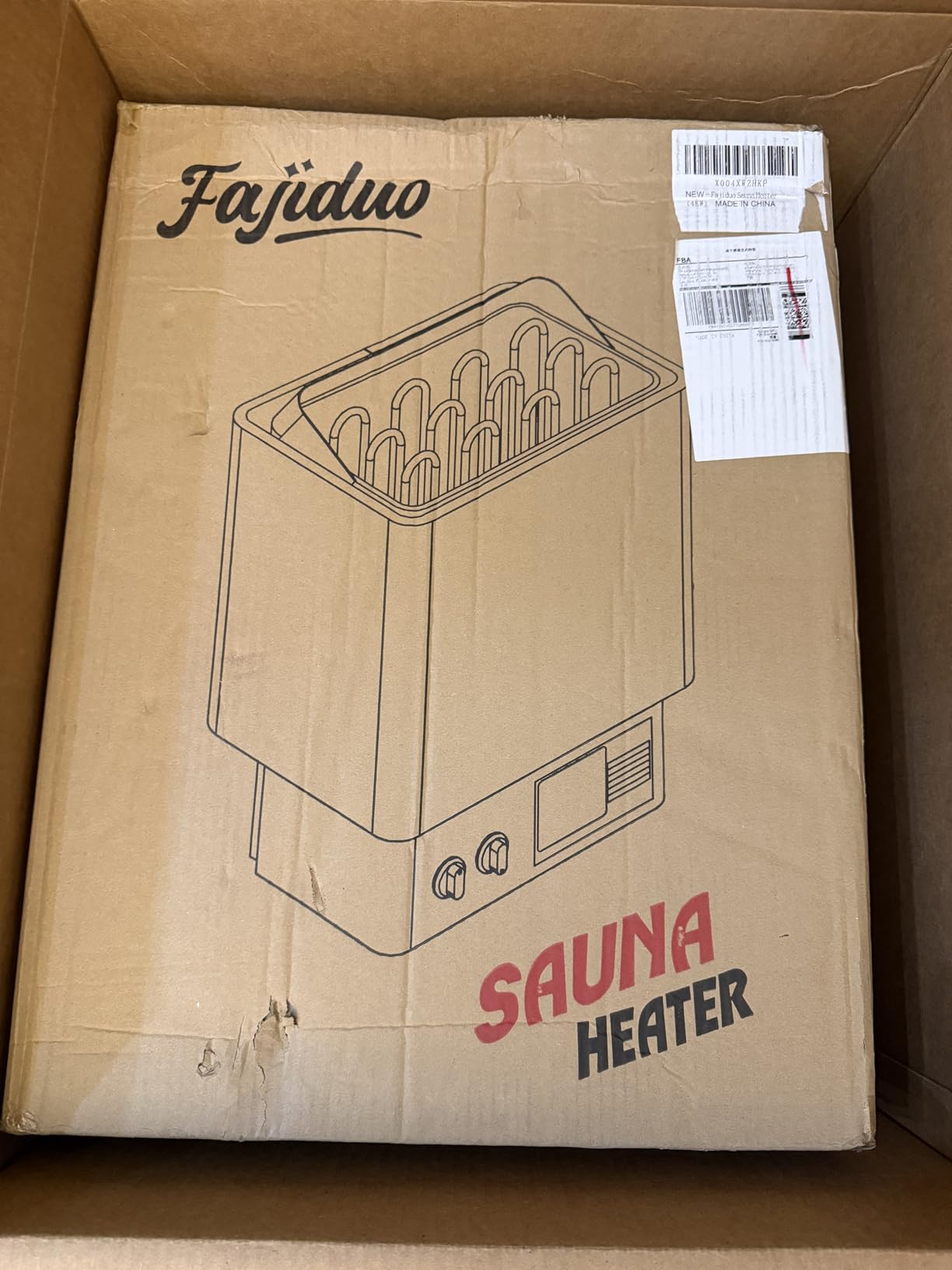Sauna Heater, 3KW 110V Electric Sauna Stove with Bracket, Adjustable Temp & 3H Timer Dry Sauna Heater for 71-141Cu.ft Saunas Rooms, Home Sauna, Commercial customer photo 1