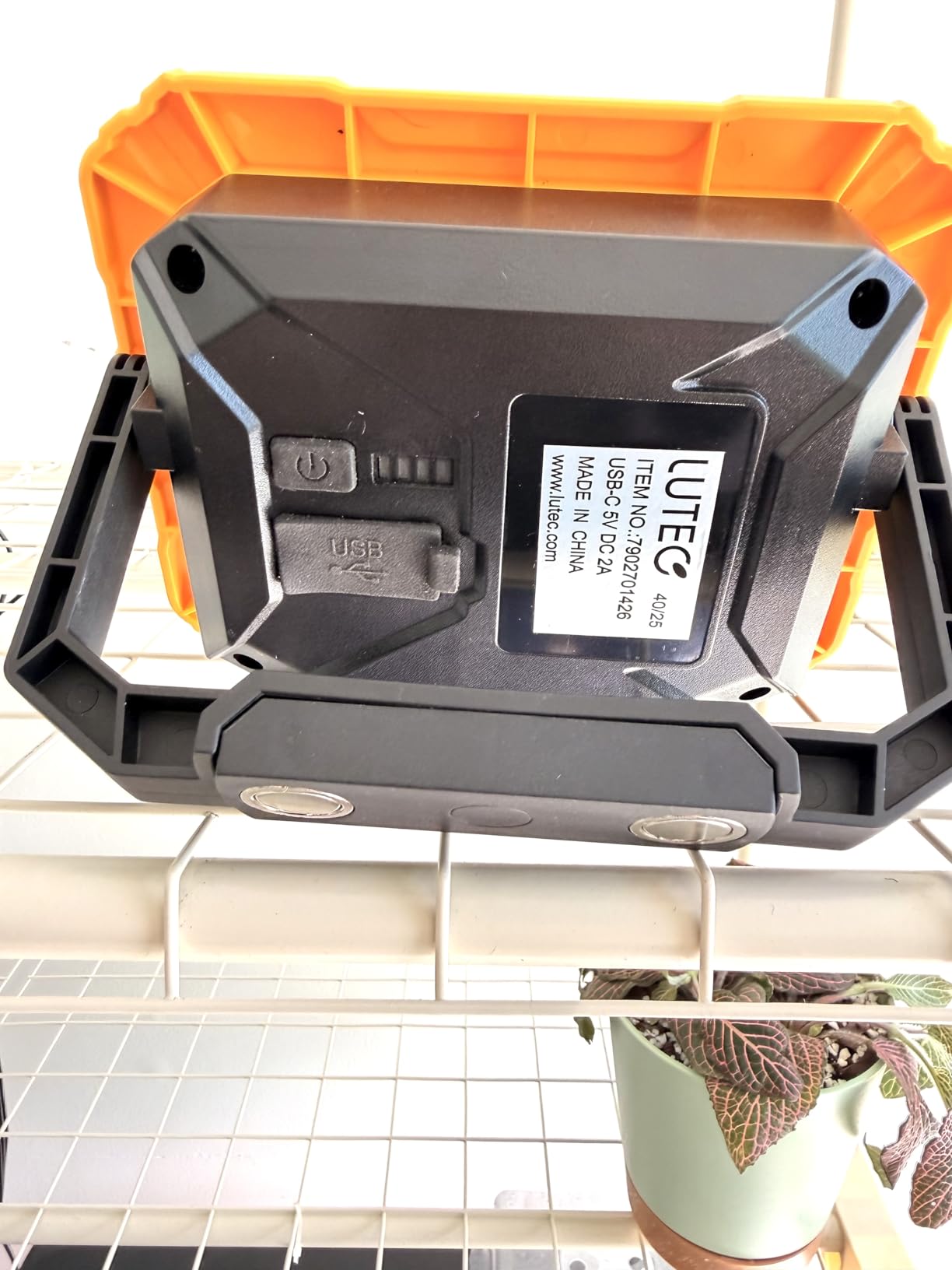 LUTEC 3500LM LED Work Light, Rechargeable Magnetic Work Lights with Stand, Portable 5000K Flood Light customer photo 2
