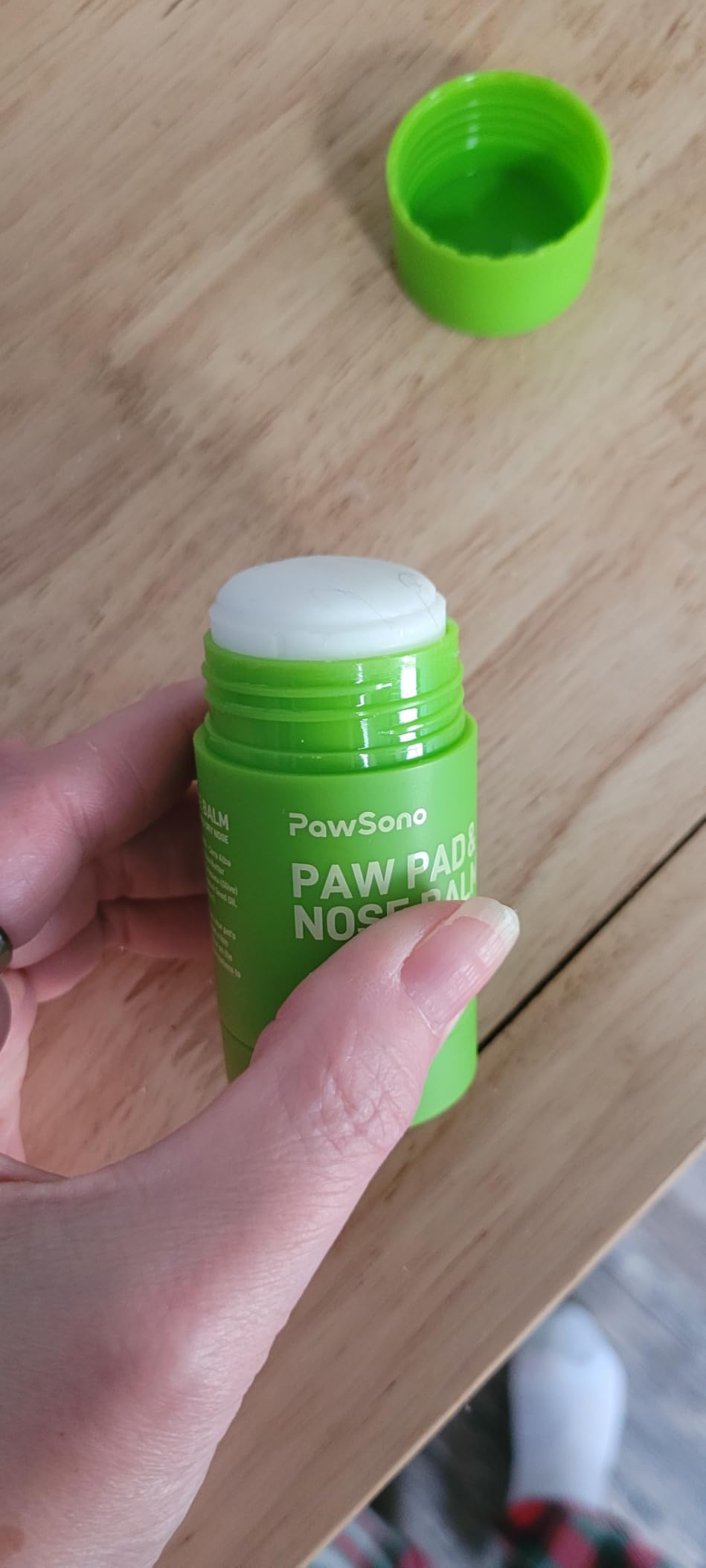 PawSono Lick-Safe Dog Paw & Nose Balm with Coconut Oil | All-Natural Moisturizer & Soother for Dry, Cracked Pads & Snout | Heat & Cold Pavement Protection Wax | Horse Hoof, Joint Care, 1.3 oz (36g) customer photo 1