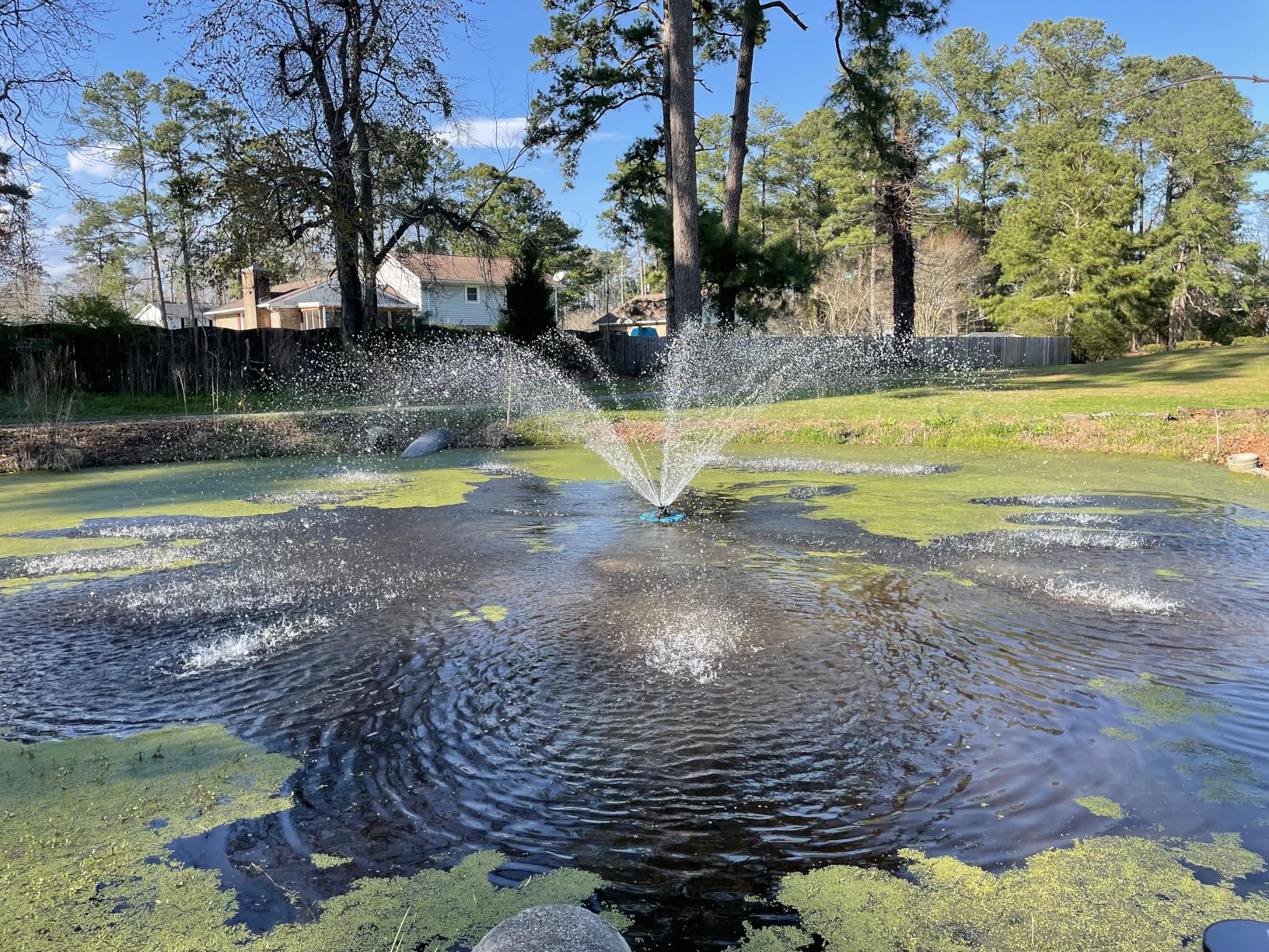 RELIY Pond Fountain Aerator, 15000 GPH 110V 1HP Fountain Pump, Fully Automatic Powerful Lake Floating Fountain with 100 FT Power Cord customer photo 1