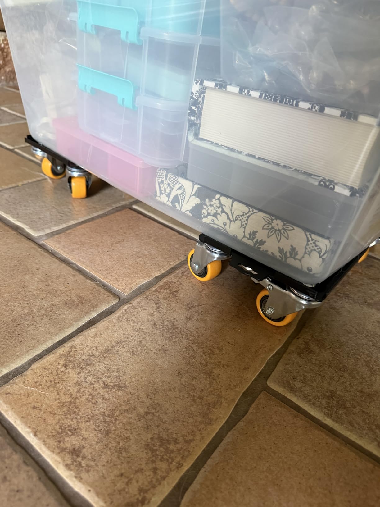 KYX Furniture Dolly, Furniture Movers with 5 Wheels, Carbon Steel Panel Heavy Duty Dolly, Max Load 4000LBS customer photo 1