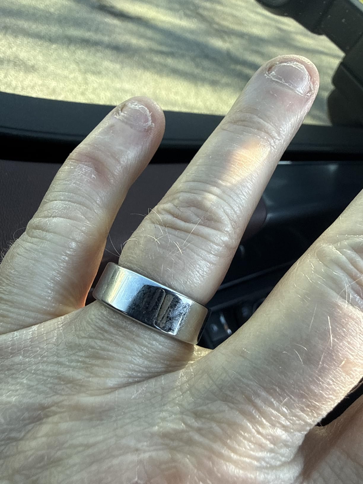Smart Health Ring, Featuring Stress and Sleep Monitoring Functions, Compatible with iOS and Android, Waterproof Fitness Tracker for Women & Men, No Subscription Fee customer photo 1