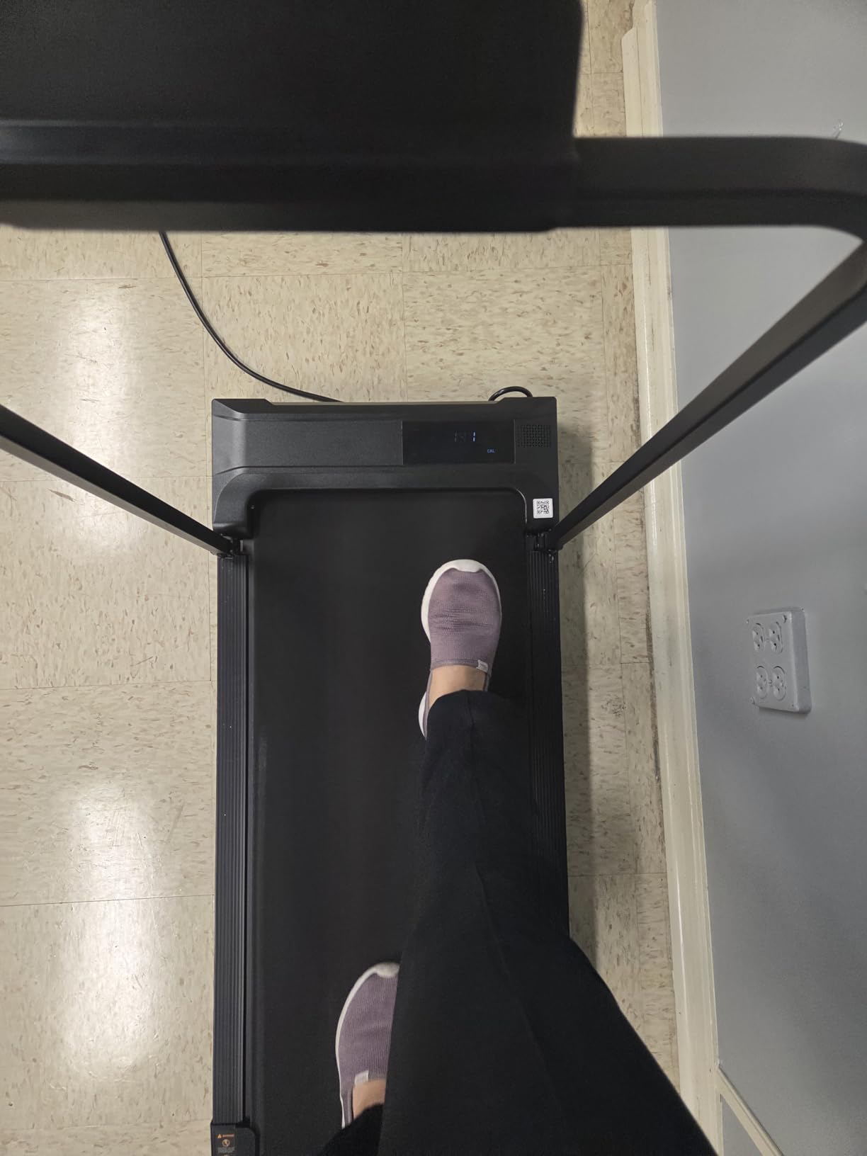 Walking Pad Treadmill for Home - Folding Treadmills with Handle Bar Portable Compact Fold up customer photo 1