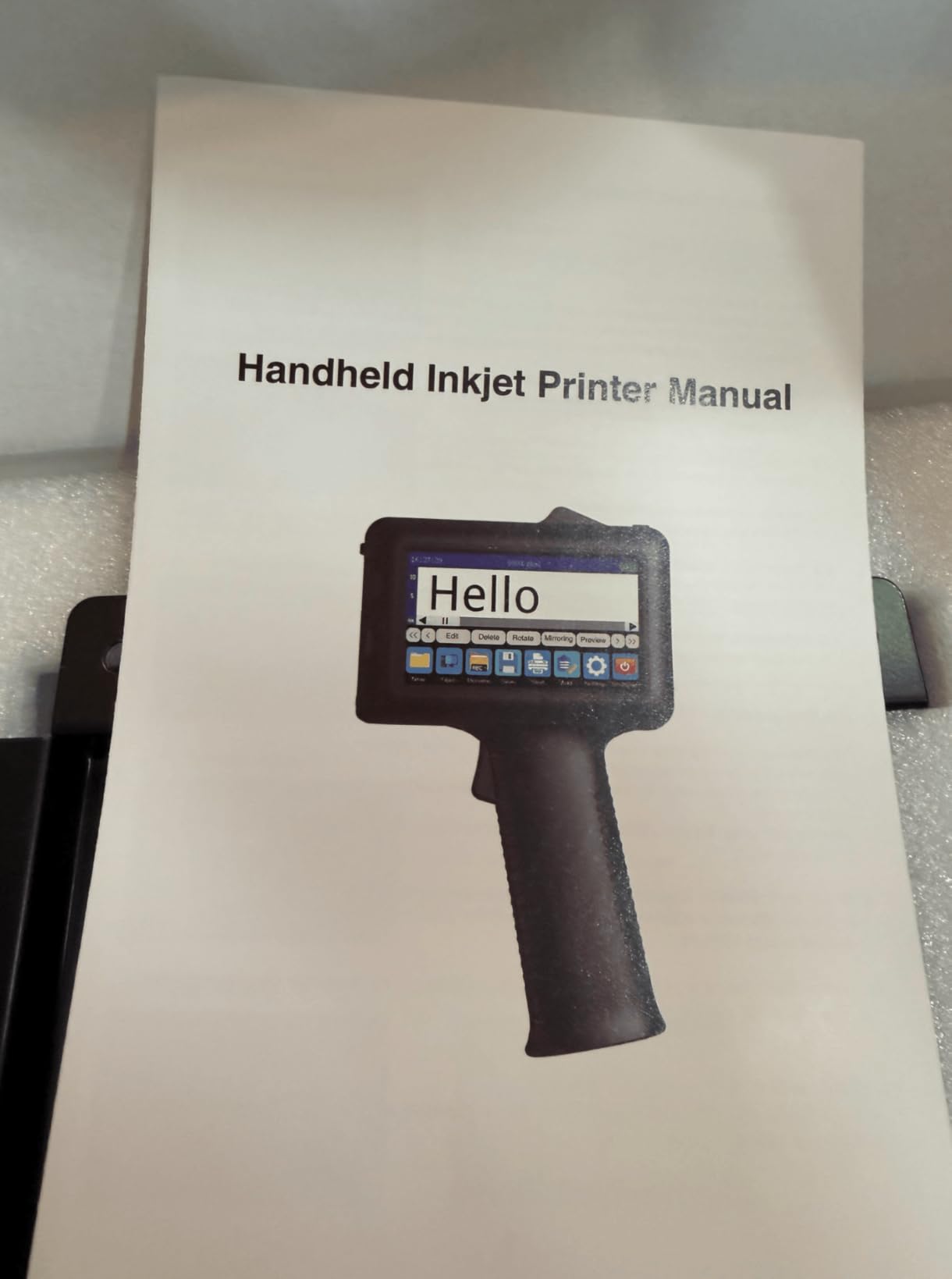 Handheld Inkjet Printer for Logo Batch Number Expiration Date Barcode Serial Number on Anything Glass Farbic Wood Plastic Cardboard Metal Clothes,42ml Fast Dry Ink,Last 16H,0.5 Inch Nozzle customer photo 2