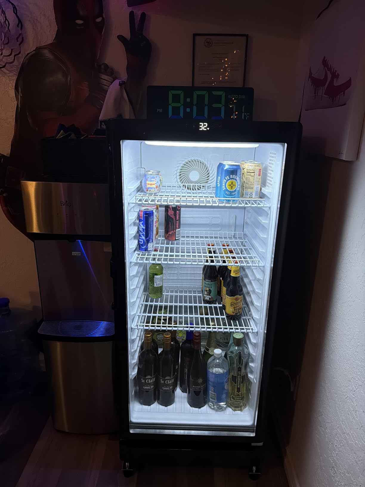 6 Cu.Ft Commercial Refrigerator, Beverage Refrigerator Cooler with Glass Door, Lock & Adjustable Shelves, Quiet Frost Free for Bar Office Home, ETL Listed customer photo 2