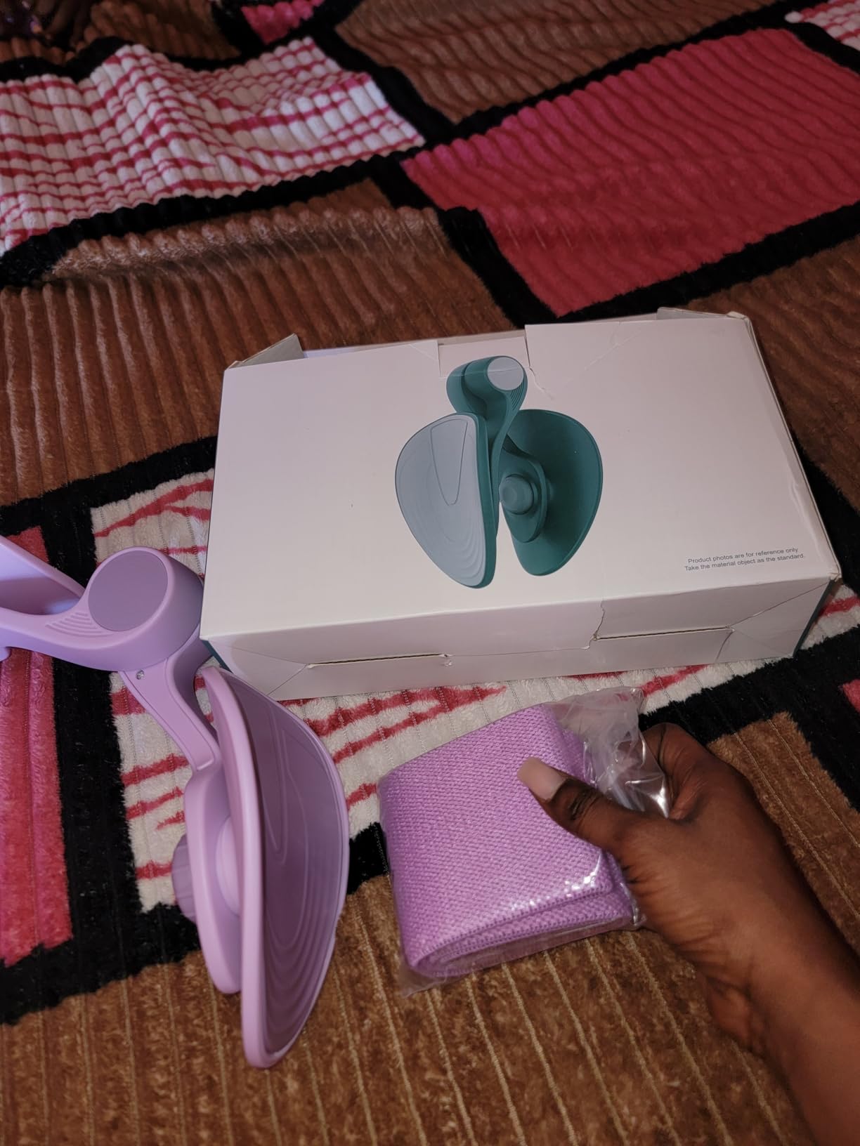 Pelvic Floor Exercise Devices, Inner Thigh Kegel Exerciser, Kegel Trainer for Postpartum Rehabilitation, Exerciser of Thigh at Home, Hip Under Desk Exercise Men Women with Band customer photo 1
