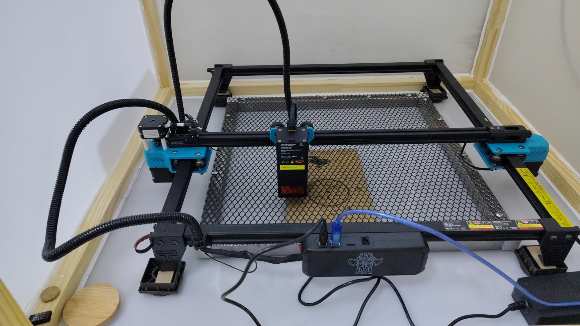 Twotrees TTS-55 Pro Laser Engraver 5500mW Laser Engraving Machine,Laser Cutter,300 x 300 mm Work Area,0.08mm Laser Spot Engraver Machine for DIY,Wood,Metal,Acrylic,Glass,Stainless Steel customer photo 1