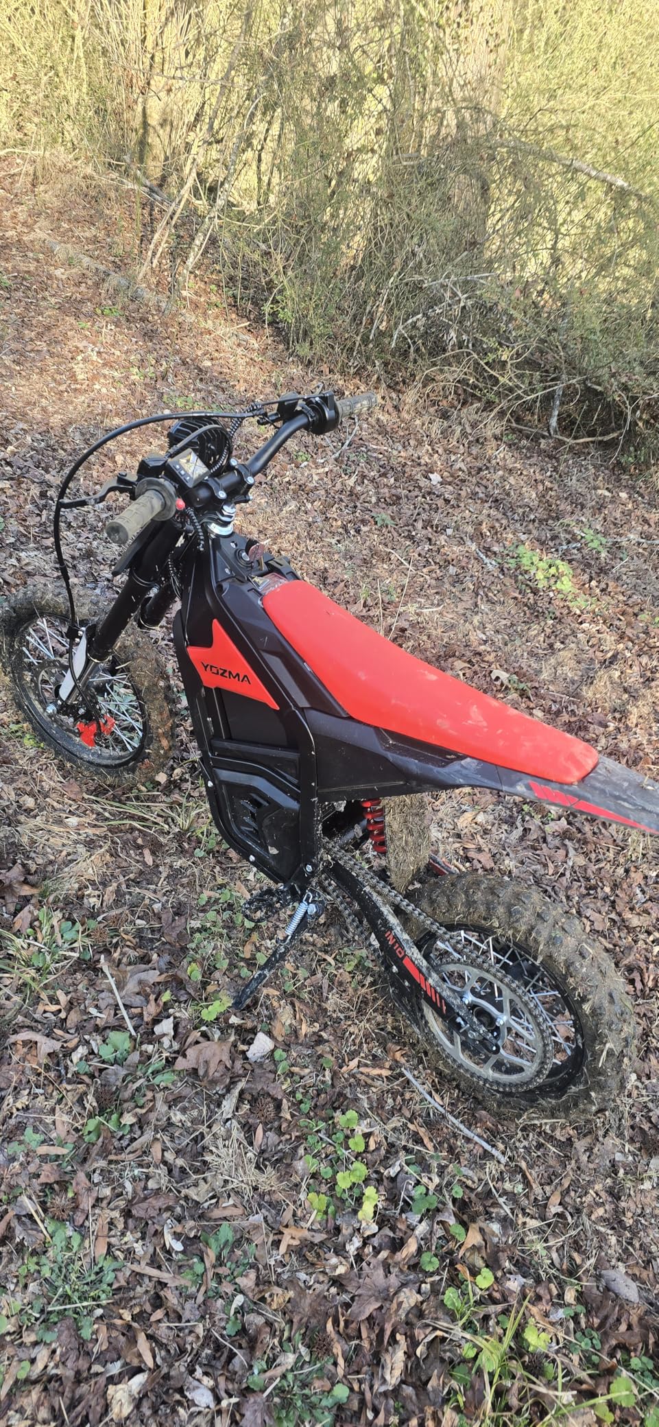 IN10 Electric Dirt Bike, 2600W 40MPH Electric-Motorcycle with 48V/23AH Battery Ebike, Full Hydraulic Brakes and Suspensions Mountain Off-Road E Dirt Bike, for Teens & Adults (Black) customer photo 2