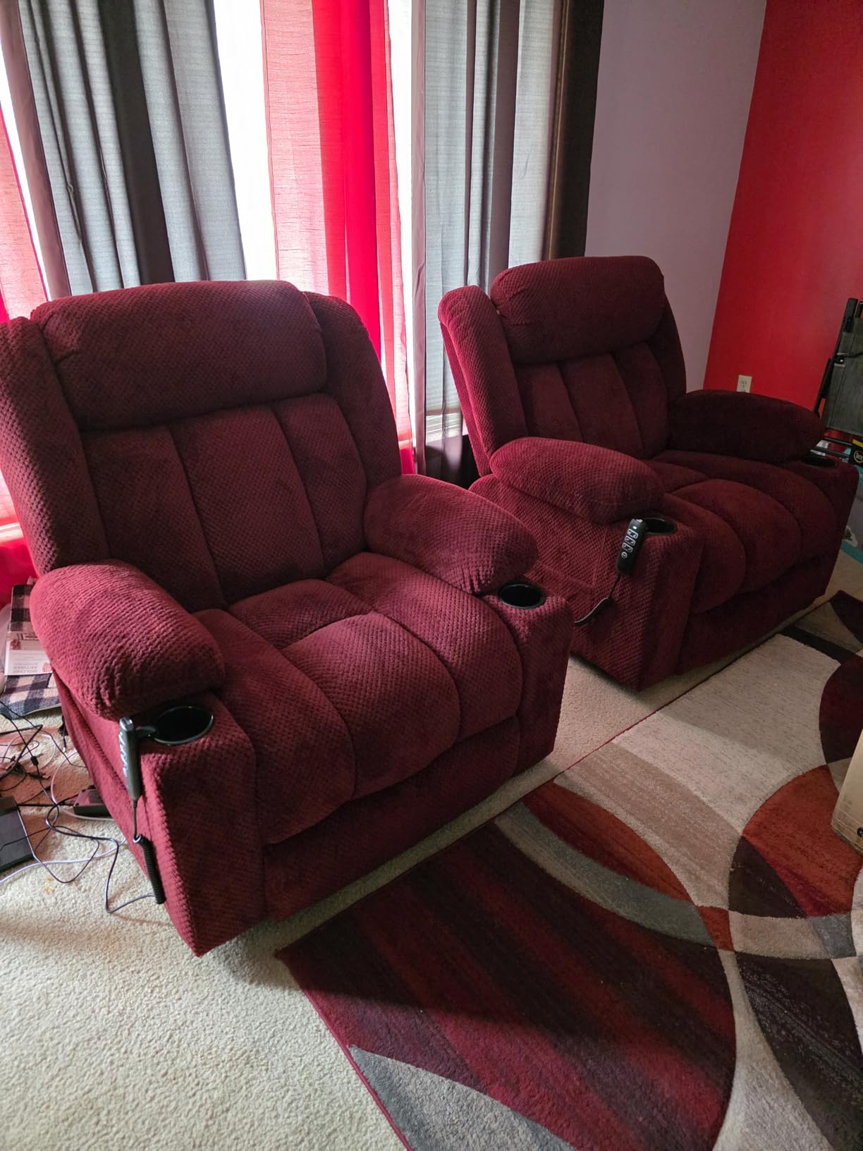 3 Motor Large-Wide Lift Chair, Infinite Position, 180 Degree Lay Flat, Power Lift Chairs Recliners for Elderly Big and Tall, Massage & Heat, Extended Footrest (Dark Brown, Large Wide) customer photo 2