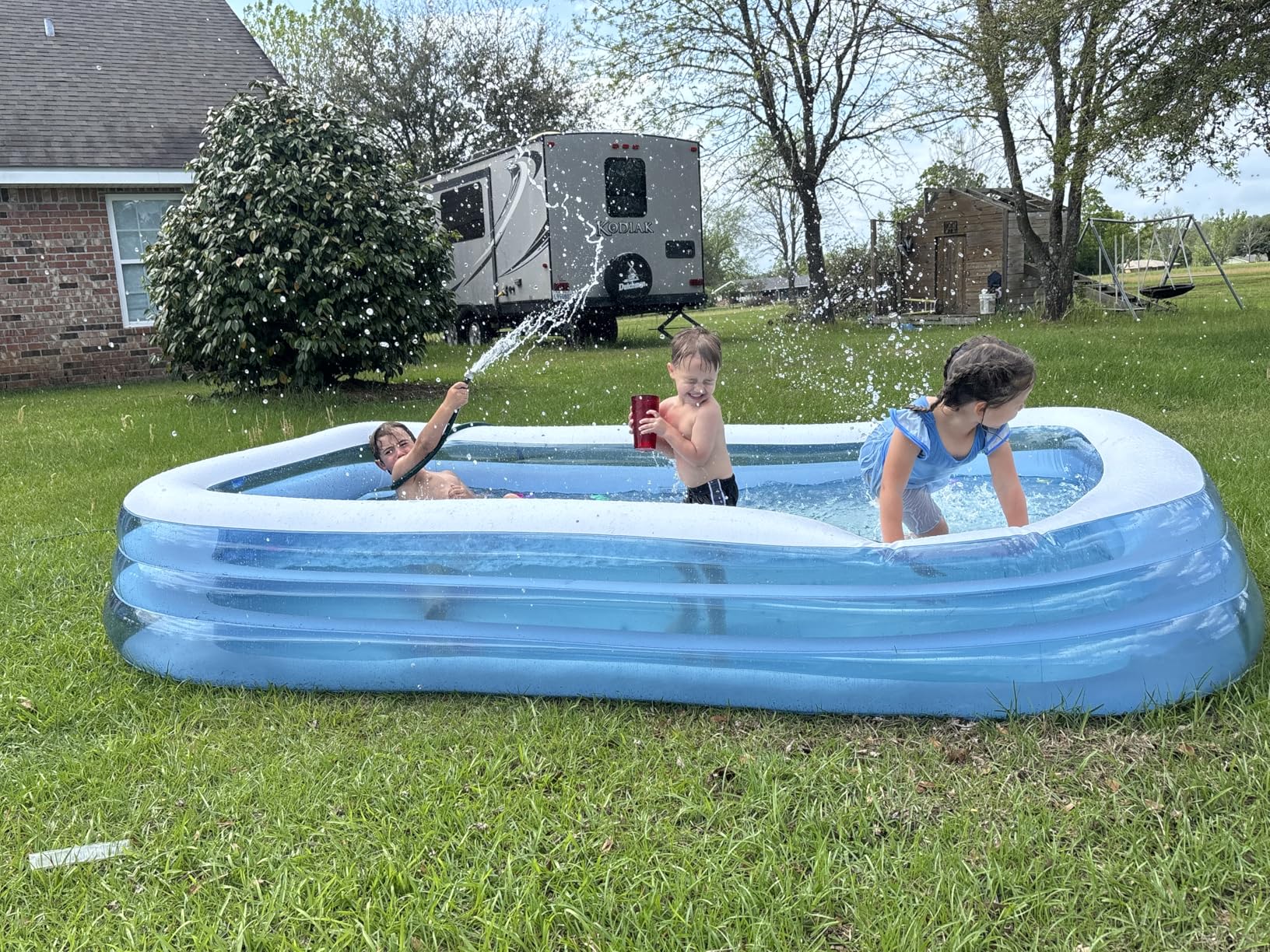 INTEX 58484EP Swim Center Inflatable Family Pool: 277 Gallon Capacity - 120