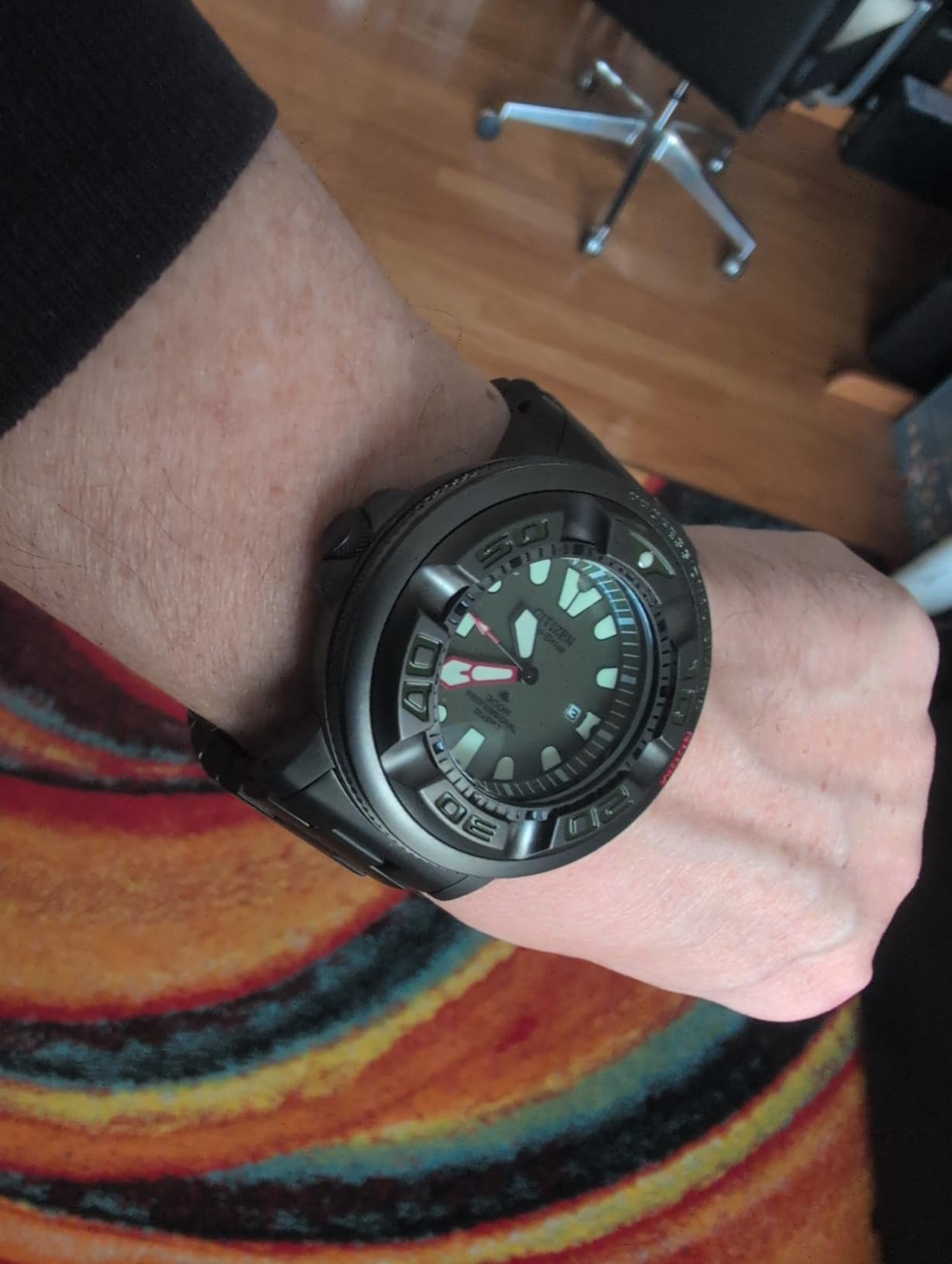 Citizen Promaster Dive Eco-Drive Watch - Polyurethane Strap - ISO Certified - Anti-Reflective Crystal customer photo 1