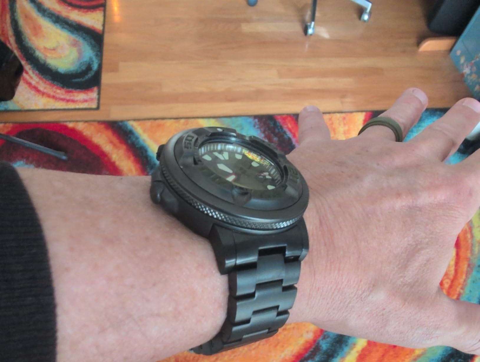 Citizen Promaster Dive Eco-Drive Watch - Polyurethane Strap - ISO Certified - Anti-Reflective Crystal customer photo 2