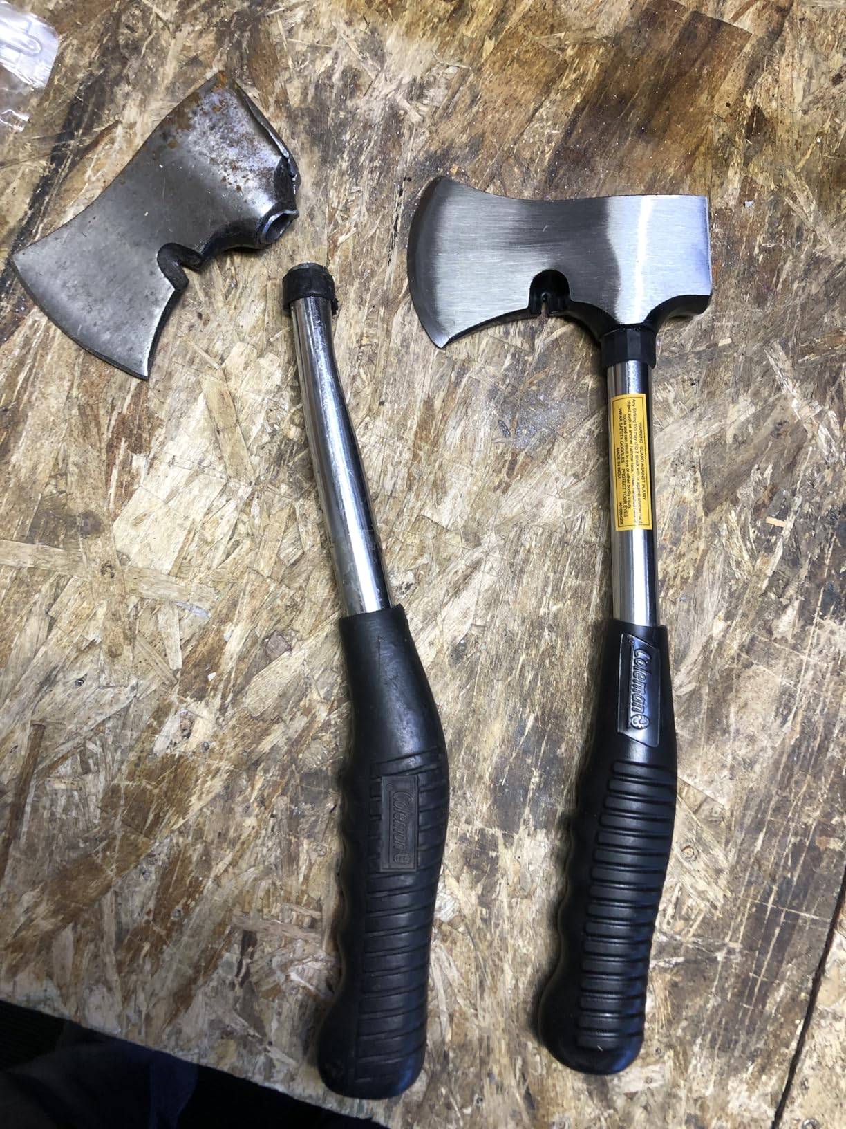Coleman Axe with Durable Steel Head & Non-Slip Grip Handle, Great for Splitting Wood & Hammering Stakes, Ideal for Camping customer photo 1