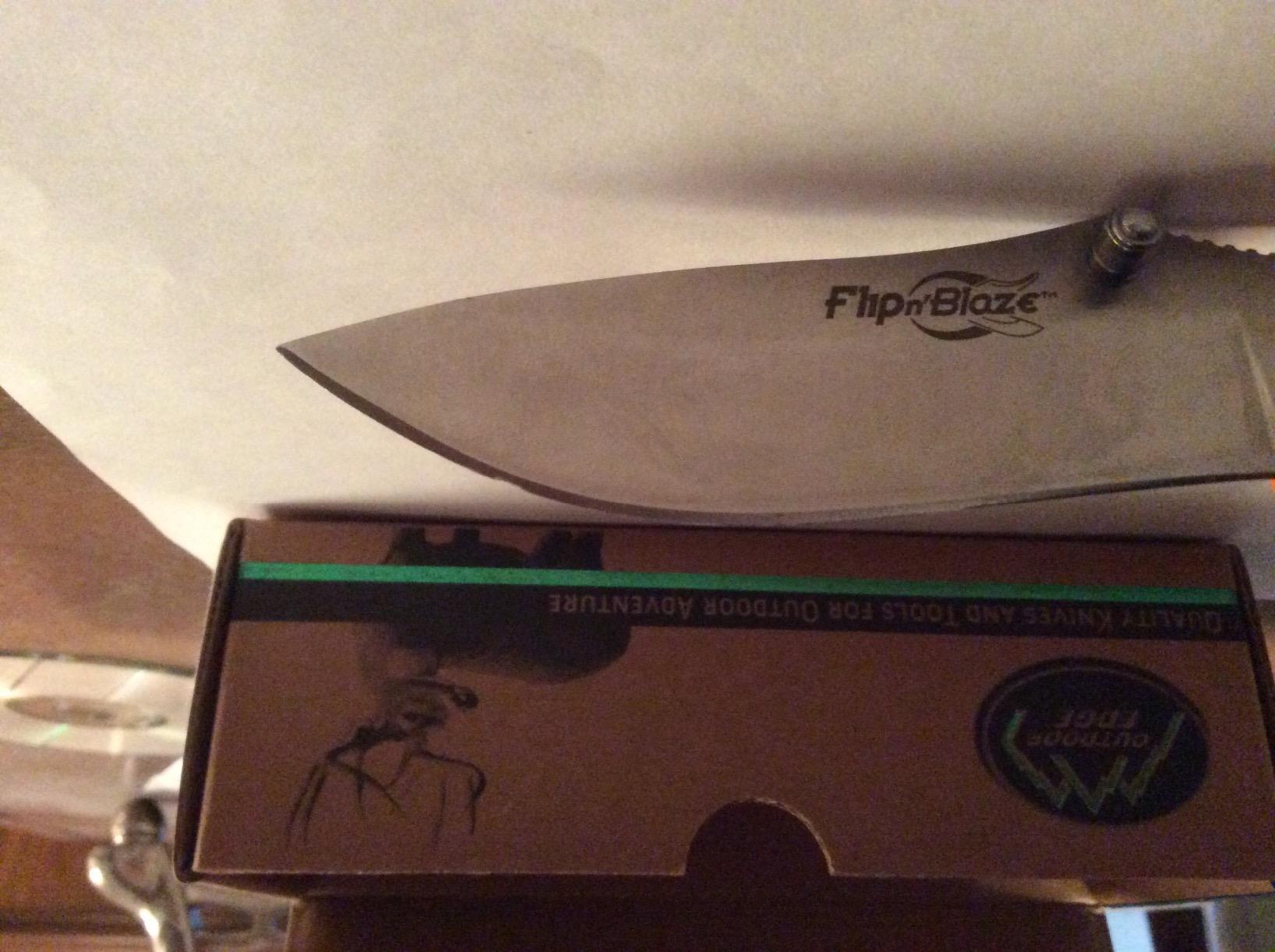 Outdoor Edge Swingblaze Double Blade Hunting Knife with Rotating Skinning & Gutting Blades, Nylon Sheath customer photo 1