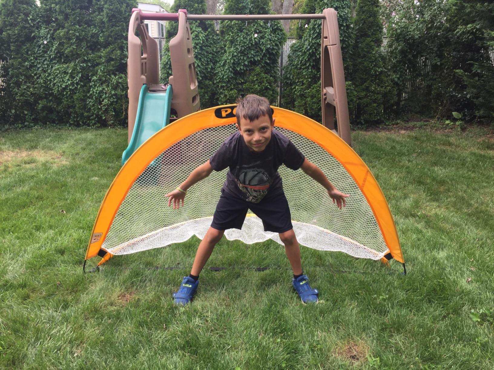 PUGG Pop Up Soccer Goal, Portable Training Football Knitted Poly Net Equipment, The Original Pickup Game Goal customer photo 1
