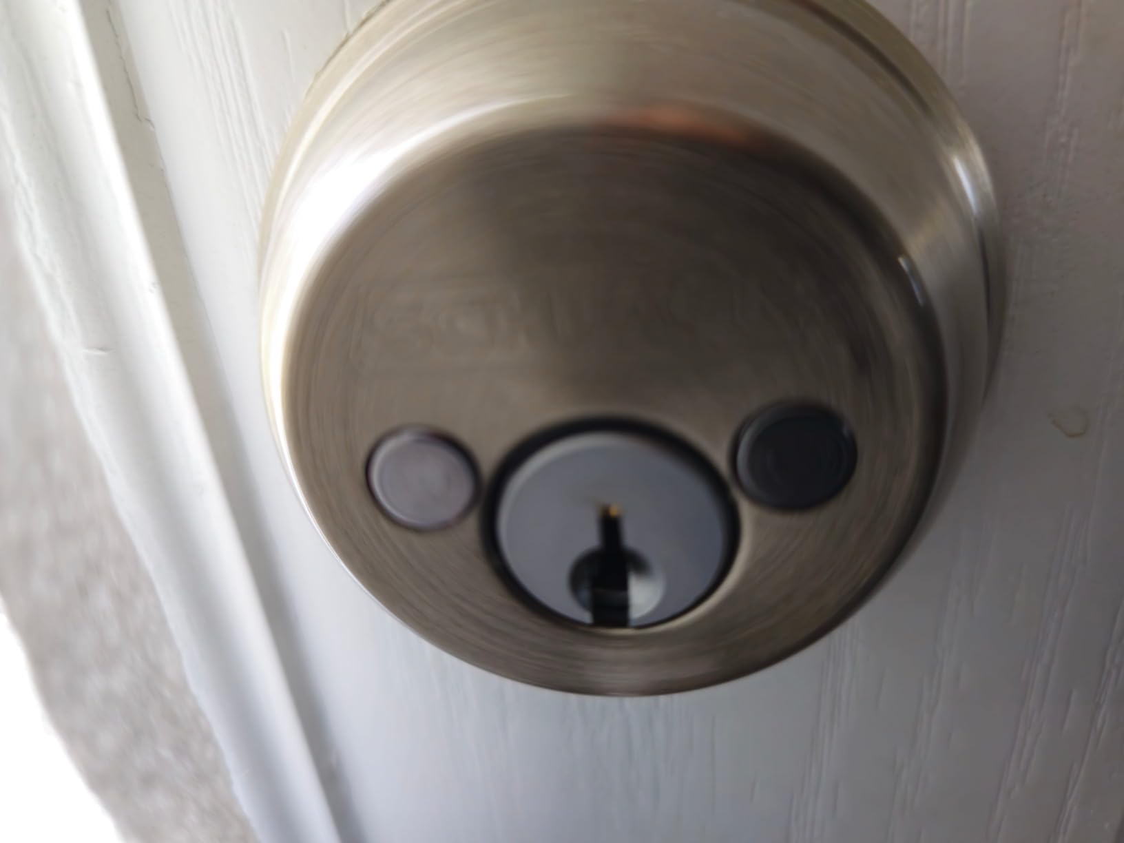 Schlage B60 N 622 Deadbolt, Keyed 1 Side, Highest Residential Security, Matte Black customer photo 1