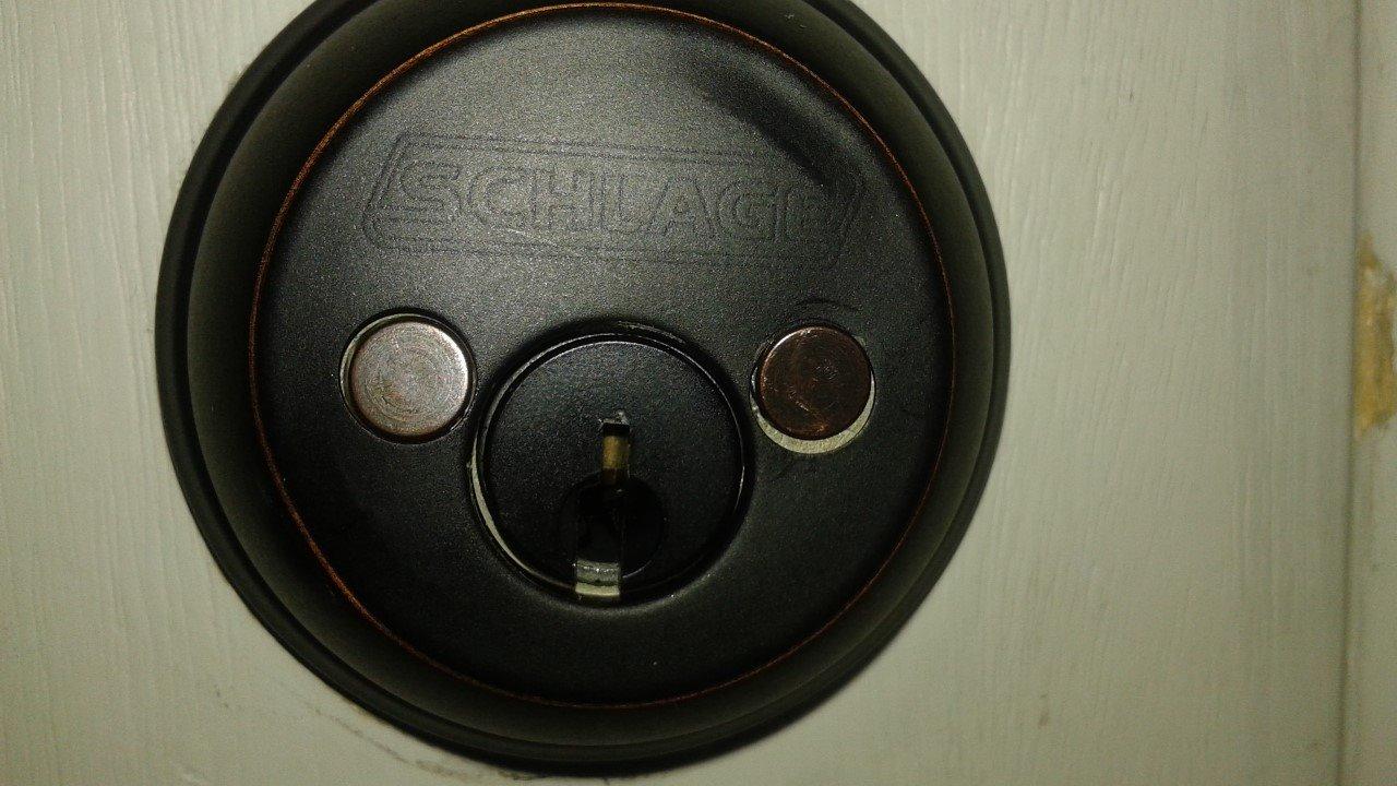 Schlage B60 N 622 Deadbolt, Keyed 1 Side, Highest Residential Security, Matte Black customer photo 2
