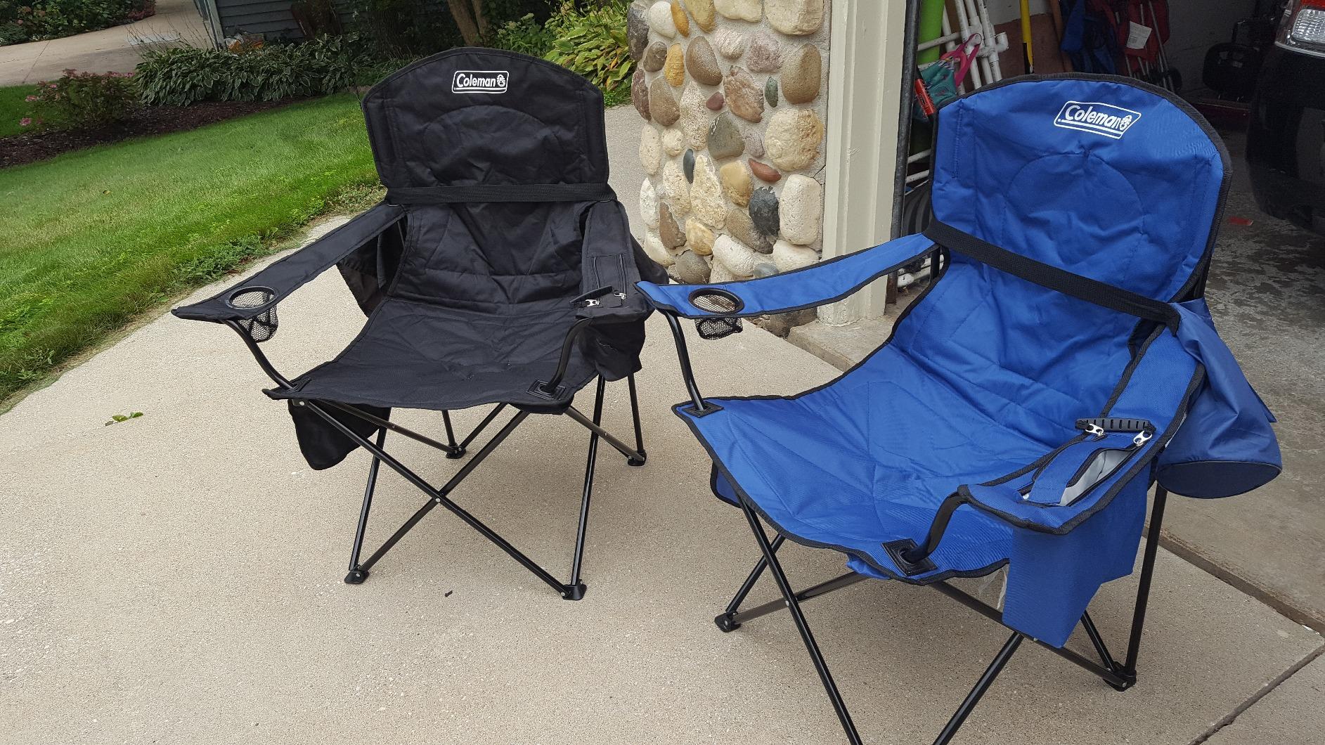 Coleman Portable Camping Chair with 4-Can Cooler, Cushioned Seat & Back with Side Pockets & Cup Holder, Carry Bag Included customer photo 2