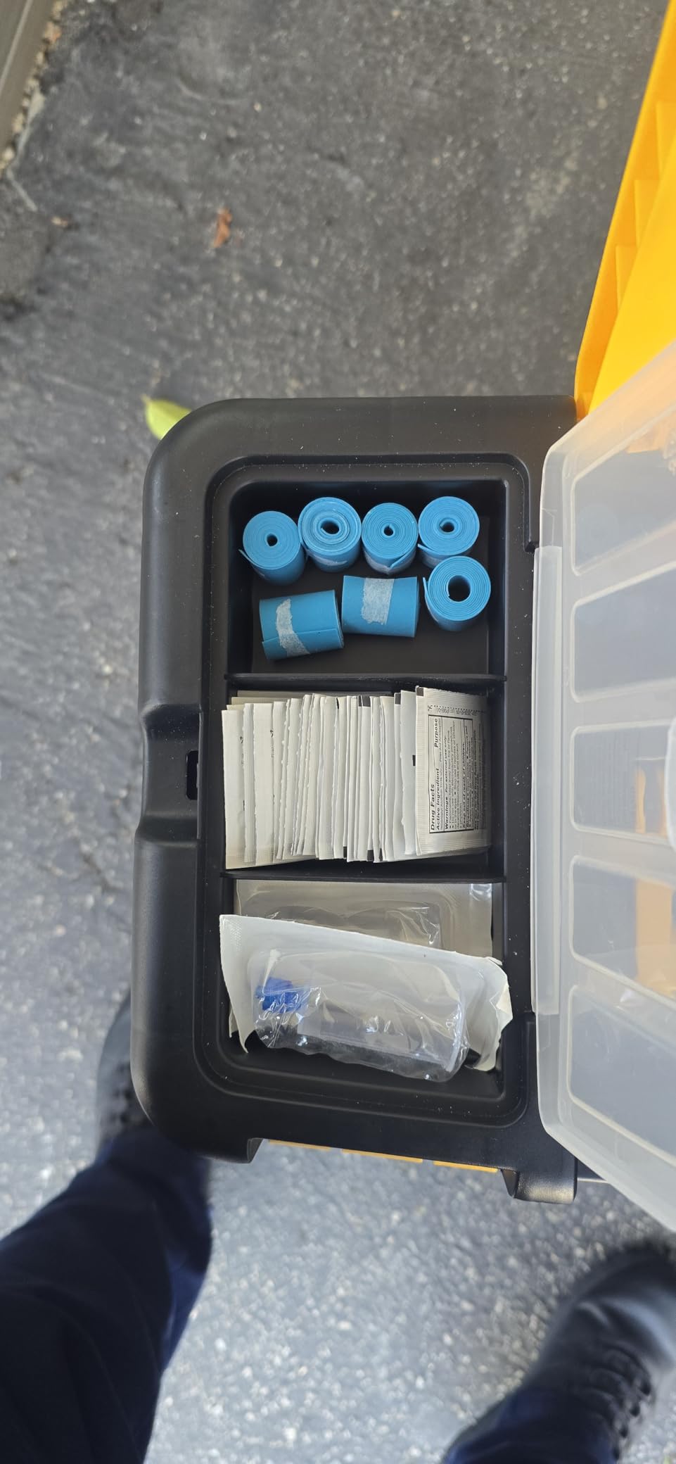 Portable Tool Box with Wheels - Stackable 2-in-1 Tool Chest with Fold-Down Comfort Handles, Tough Latches, and Removable Storage Trays by Stalwart customer photo 1