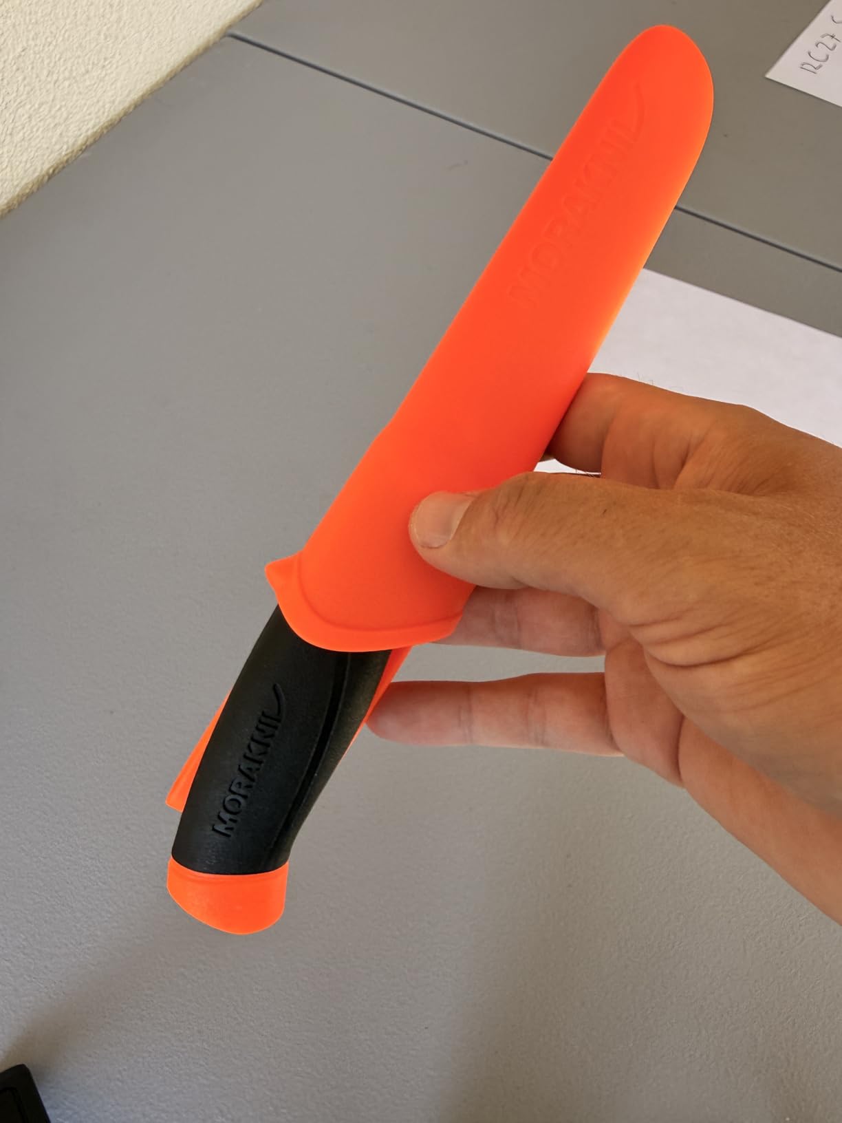 Morakniv Companion Fixed Blade Outdoor Knife with Stainless Steel Blade, 4.1-Inch, Orange customer photo 1