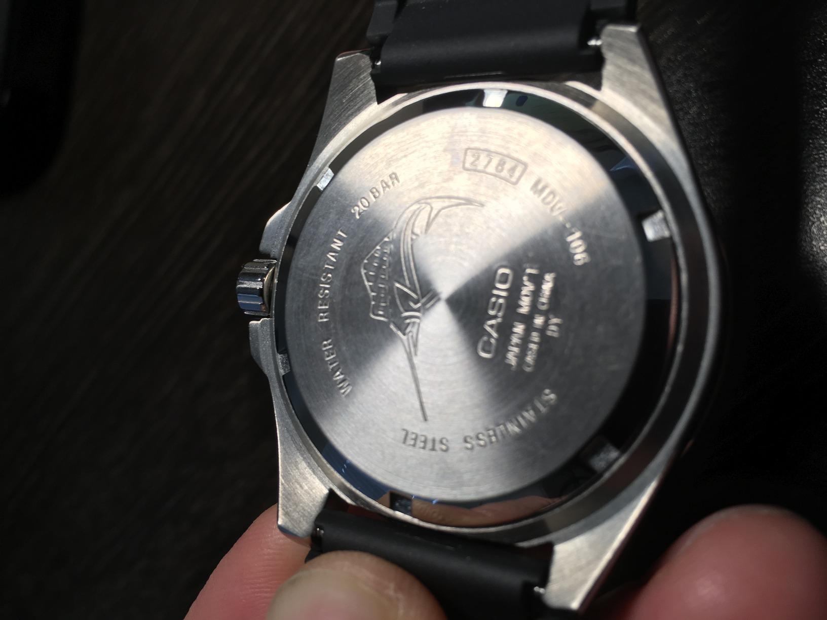 Casio MDV106 Series Dive Watch - 200M Water Resistant - Stainless Steel Case - Resin Band - Screw Down Crown customer photo 1