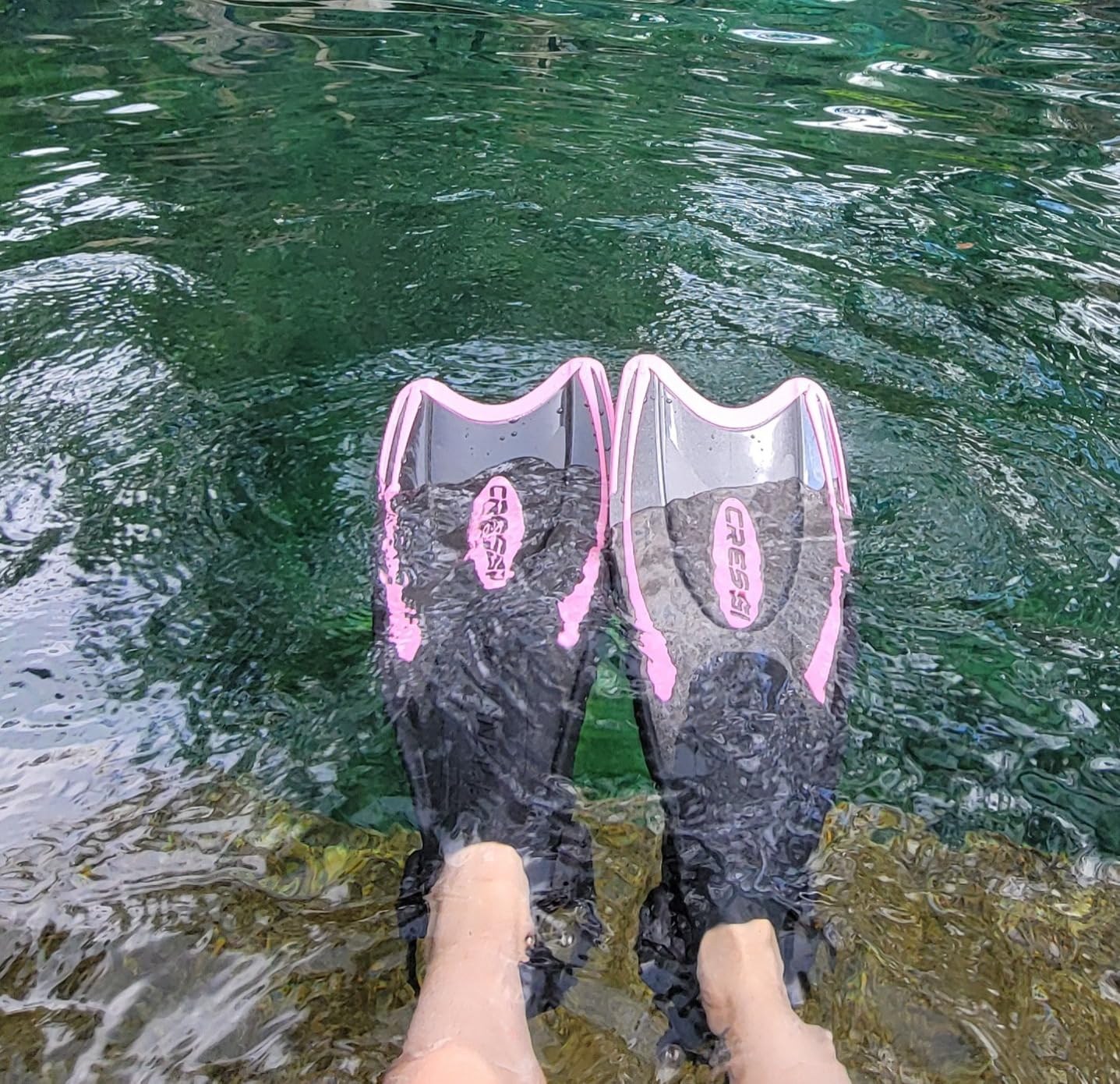 Cressi Adult Light Weight Premium Travel Snorkel Set - Mask & Fins Made in Italy - Palau Set customer photo 2