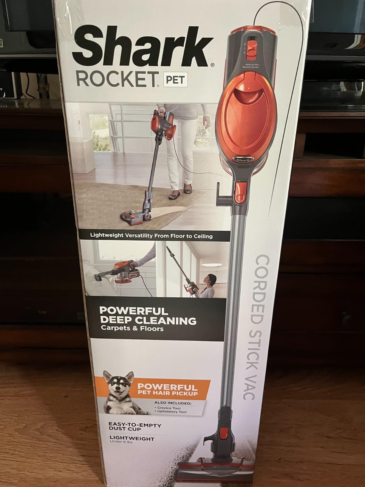 Shark Rocket Ultra-Light Corded Stick Vacuum Cleaner for Carpet, Rugs & Hard Floors, HV301 customer photo 1