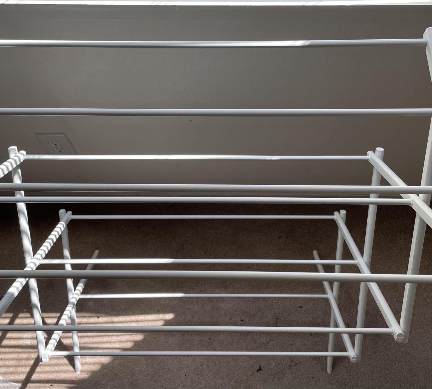Amazon Basics Foldable Portable Clothes Drying Rack for Indoor Air Drying, Collapsible Design, 14.5