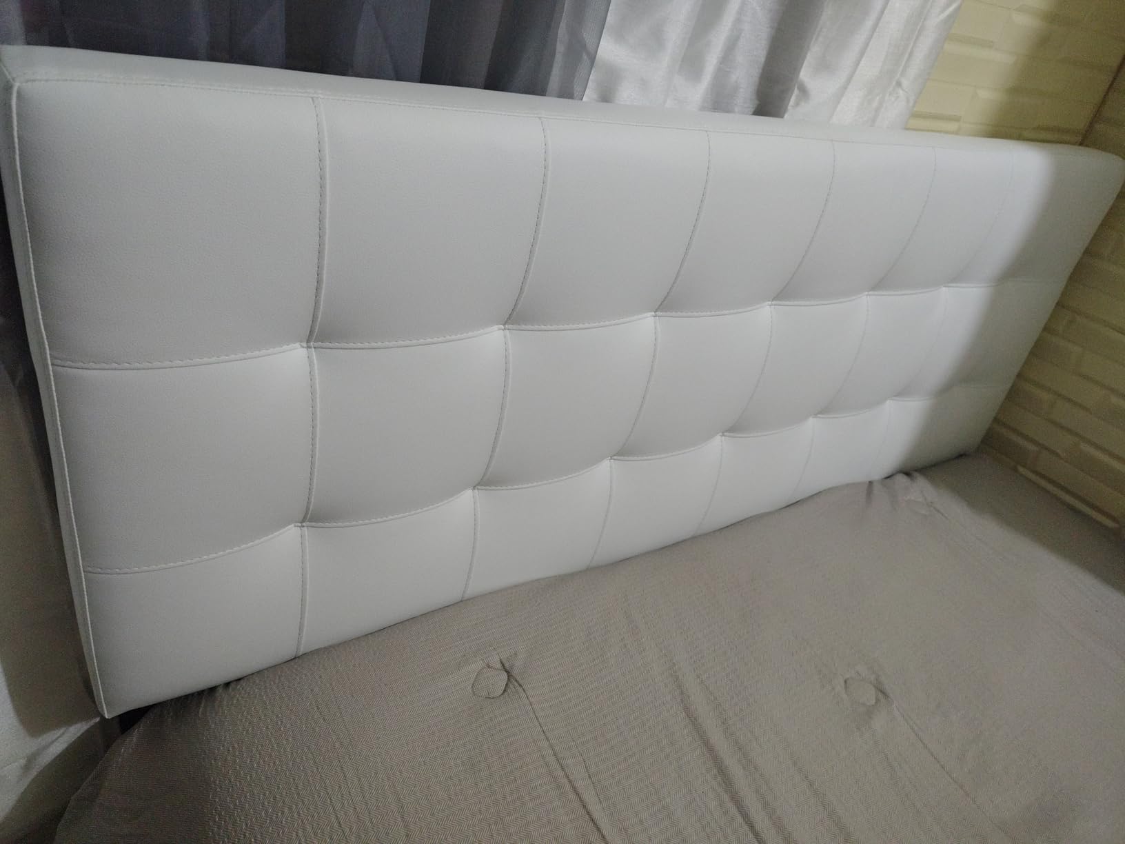 Modway Lily Tufted Faux Leather Upholstered Queen Headboard in Black customer photo 2