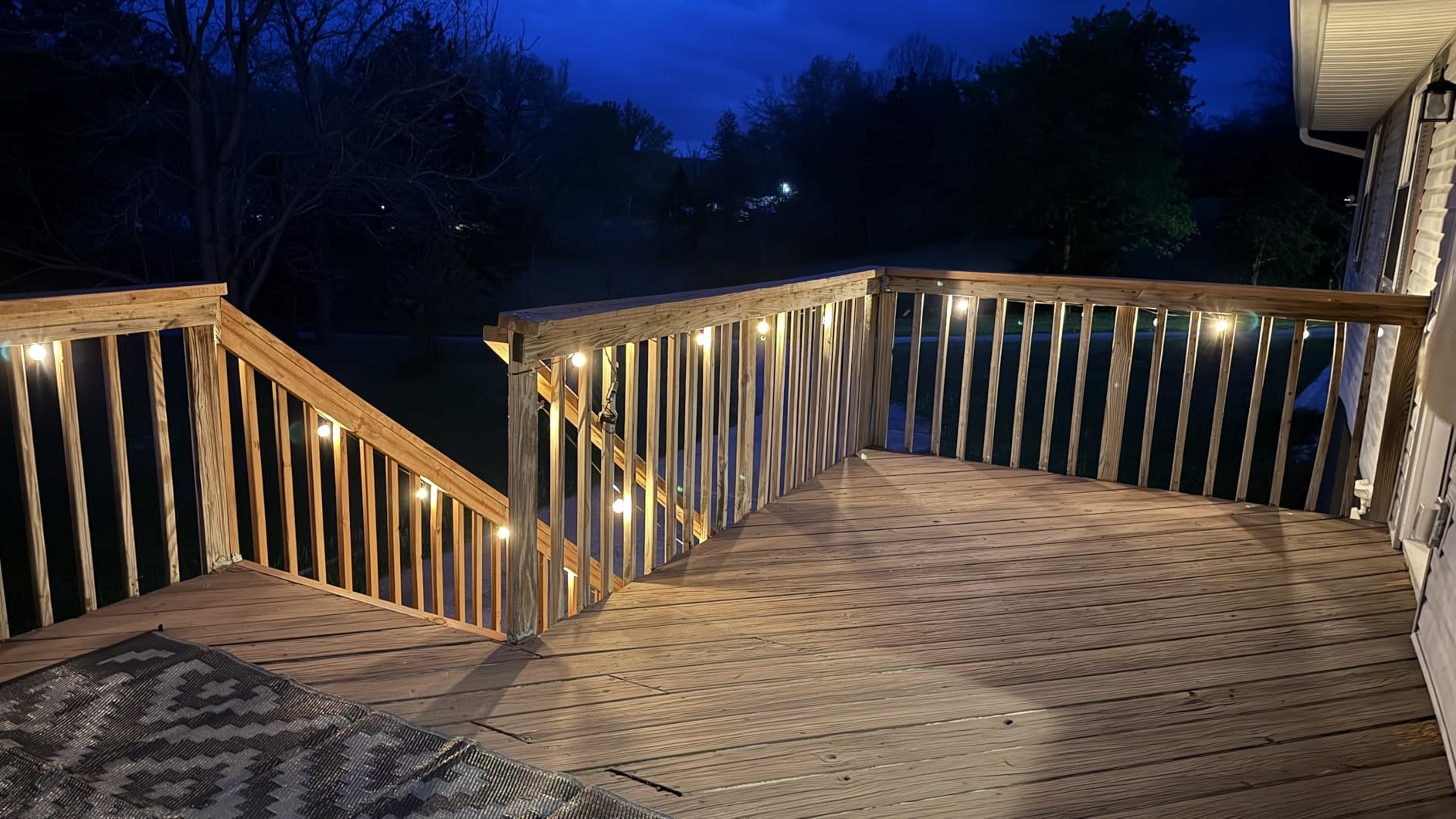 Brightown Outdoor String Lights 29 Feet G40 LED Patio Lights, Plug-in, 13 Plastic Edison Bulbs(1 Spare), Waterproof Connectable Hanging Light for Backyard Porch Balcony Party Decor, E12 Base, Black customer photo 2