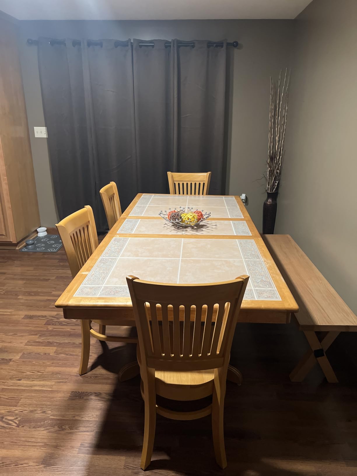 East West Furniture Vancouver Kitchen Dining Chairs - Slat Back Wooden Seat Chairs, Set of 2, Oak customer photo 1