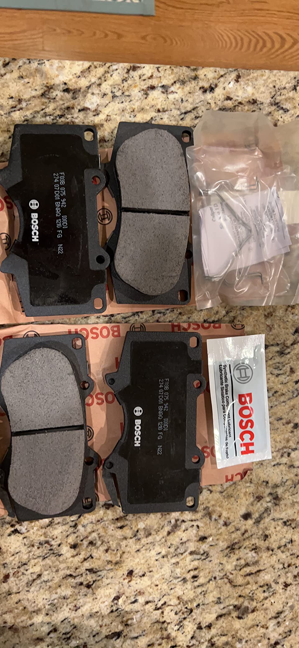 BOSCH BC976 QuietCast Premium Ceramic Disc Brake Pad Set - Compatible with Select Lexus GX460, GX470; Toyota 4Runner, FJ Cruiser, Sequoia, Tacoma, Tundra; FRONT customer photo 1