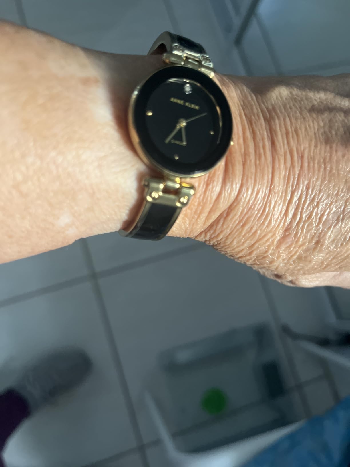 Anne Klein Women's Genuine Diamond Dial Bangle Watch customer photo 1