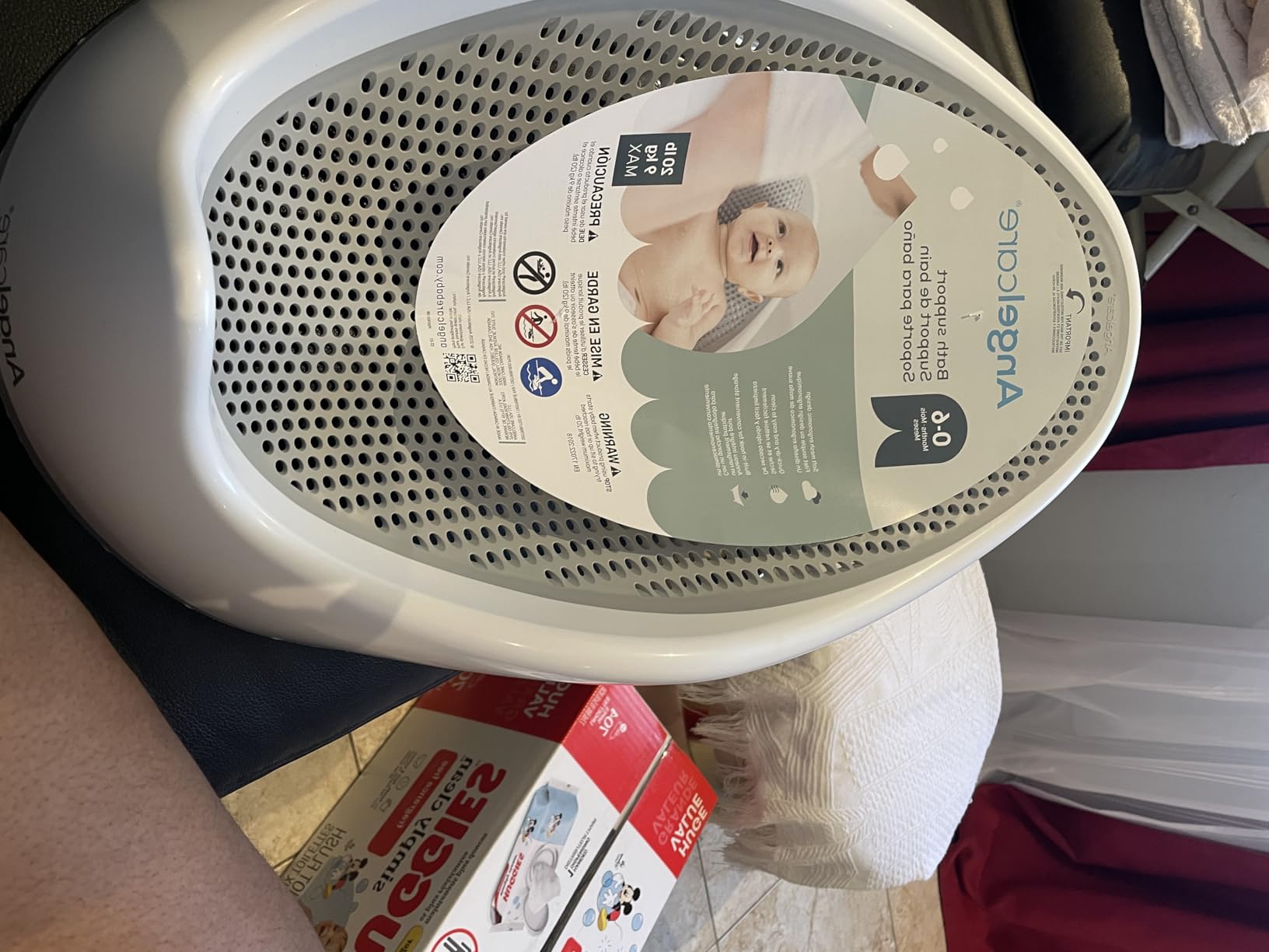 Angelcare Baby Bath Support (Gray) | Ideal for Babies Less Than 6 Months Old customer photo 1